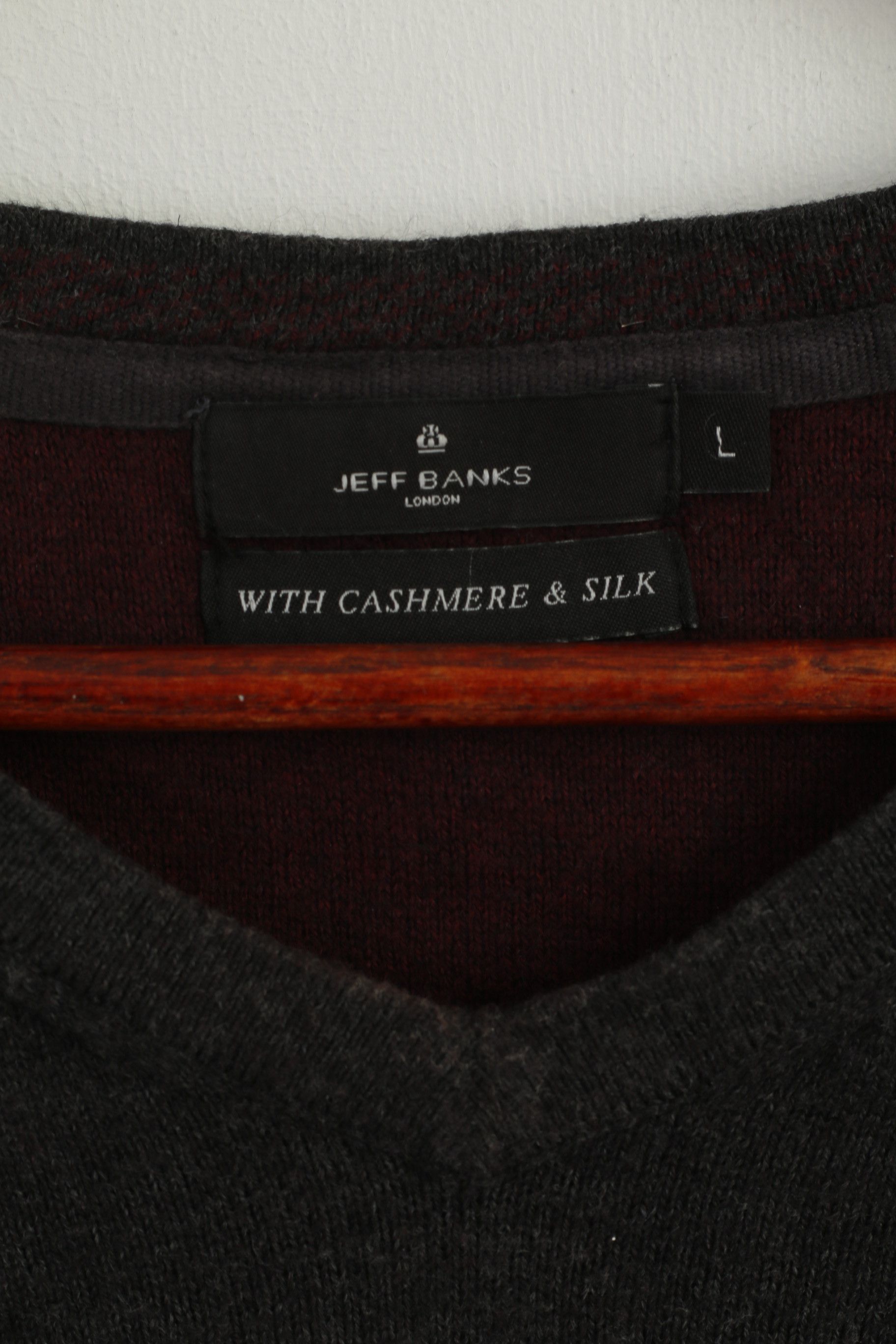Jeff Banks Jeff Banks Men L (M) Jumper Gray Cotton 9625 Size US L / EU 52-54 / 3 - 5 Thumbnail