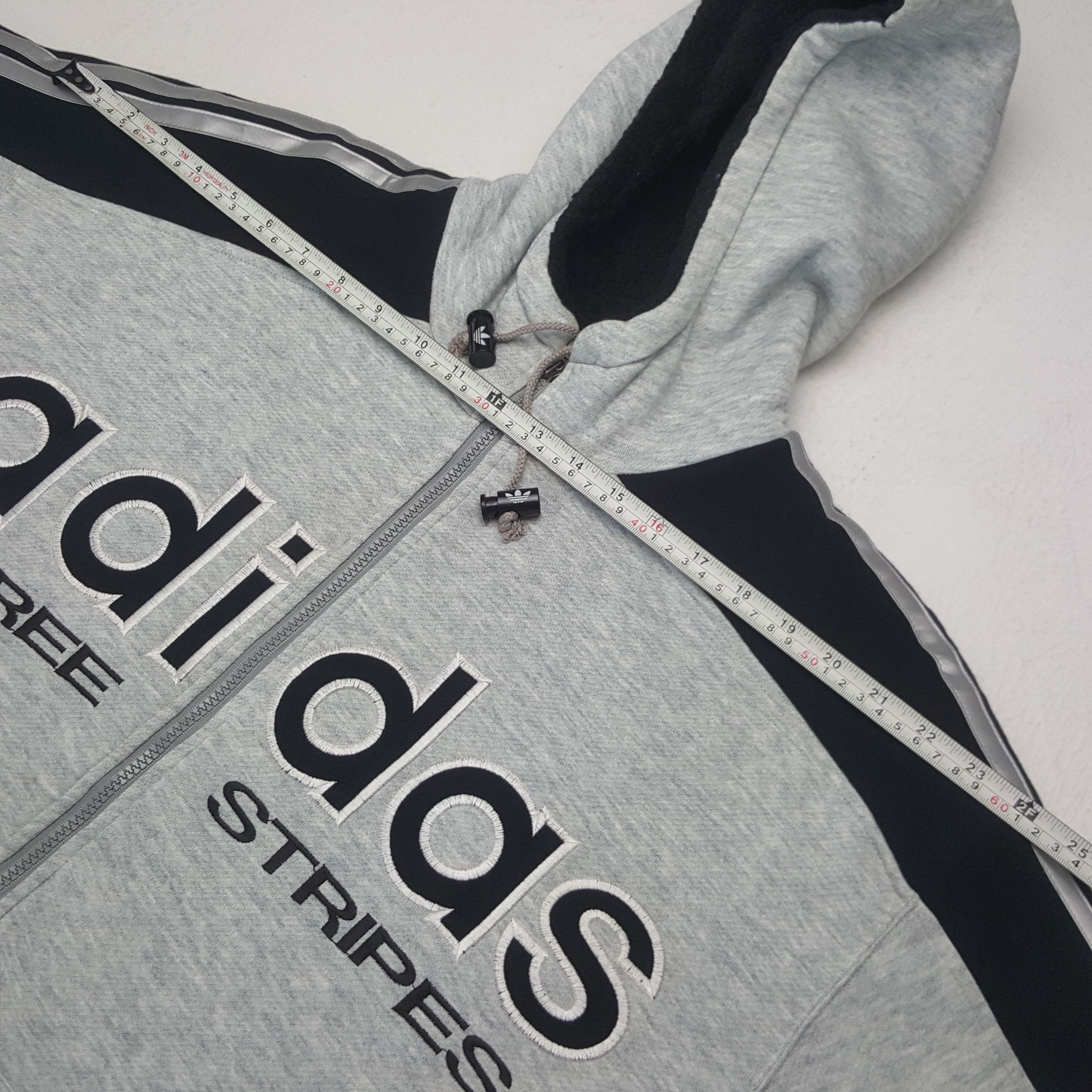 Adidas × Vintage Vintage Adidas American Brand Big Logo Hoodies C282N9 Size US XL / EU 56 / 4 - 6 Thumbnail