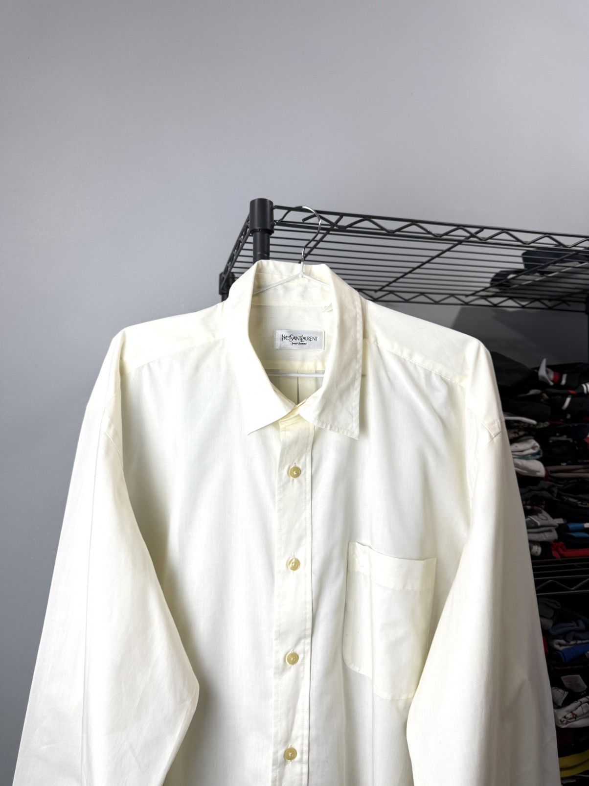 Yves Saint Laurent Vintage YSL Yves Saint Laurent Shirt Buttons Up Size US XXL / EU 58 / 5 - 2 Thumbnail