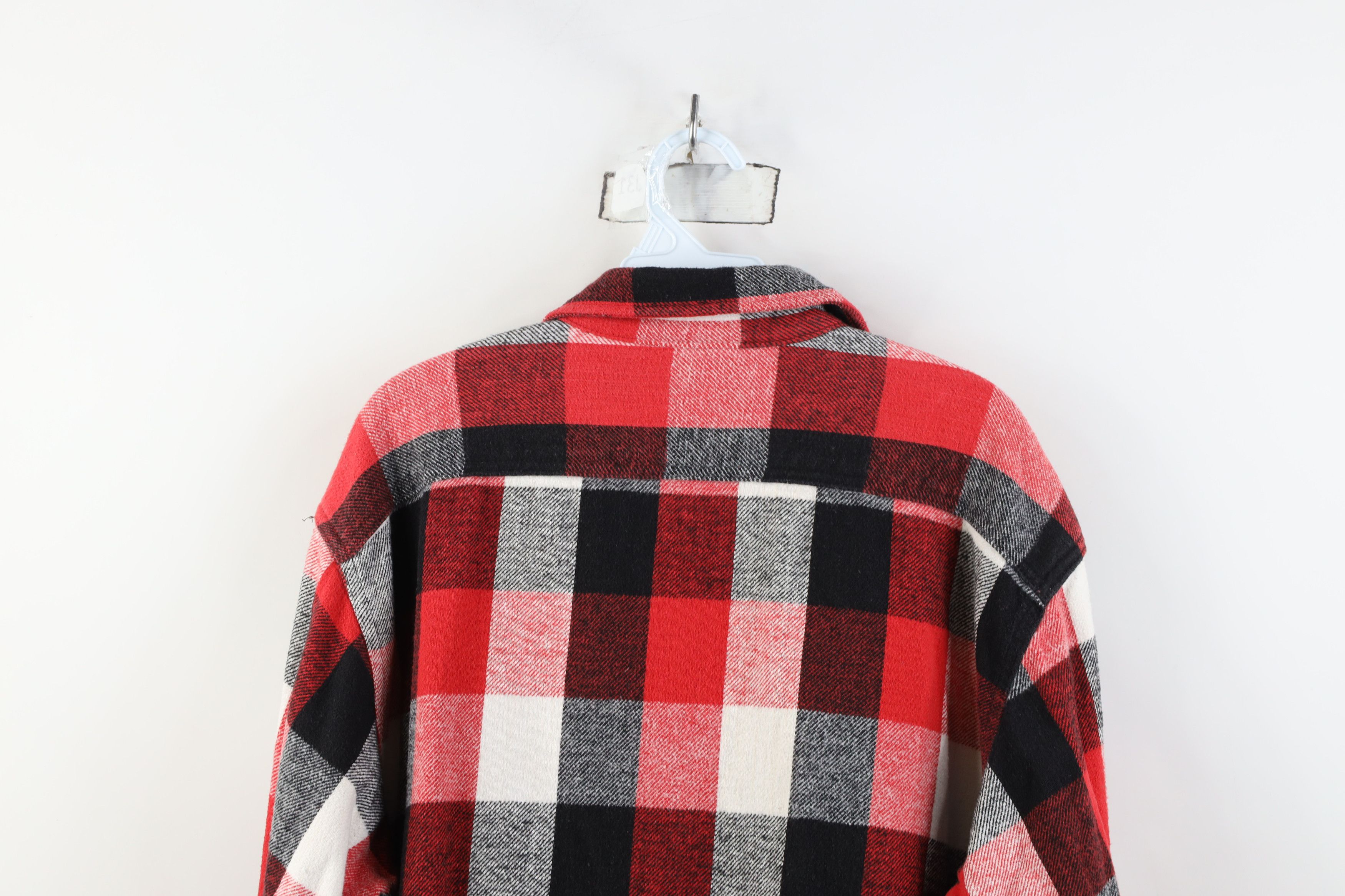 Vintage Vintage 90s Streetwear Heavyweight Button Shirt Plaid Size US L / EU 52-54 / 3 - 12 Thumbnail