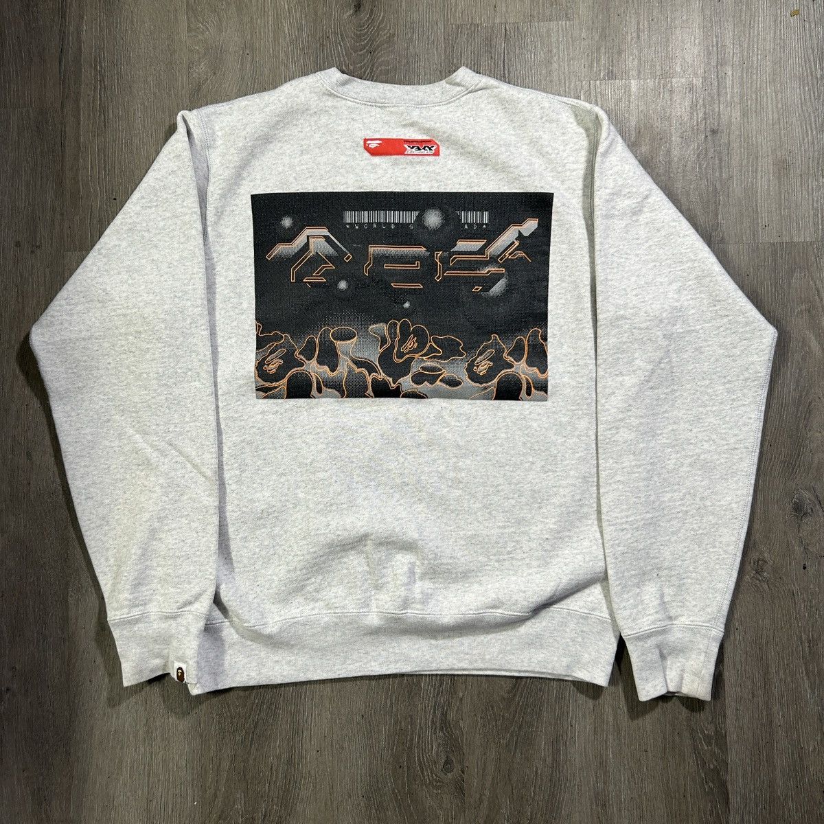 Bape BAPE Gray Sweatshirt Size US L / EU 52-54 / 3 - 3 Thumbnail