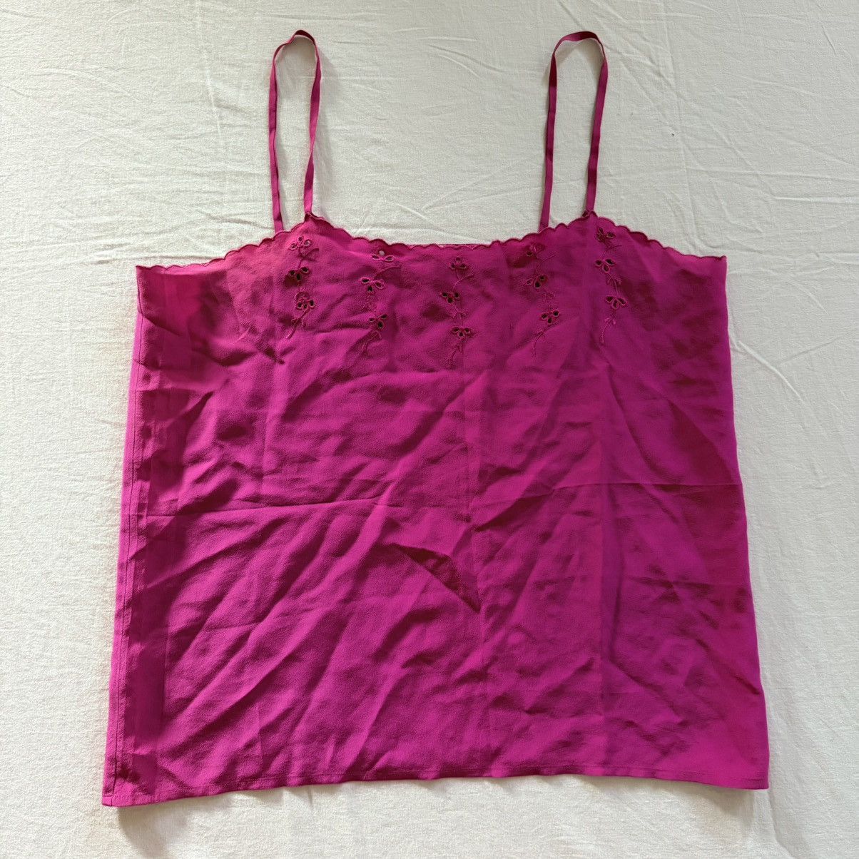 Guy Laroche Vintage Guy Laroche by Tze Paris Silk Fuchsia Camisole Top Size M / US 6-8 / IT 42-44 - 10 Thumbnail