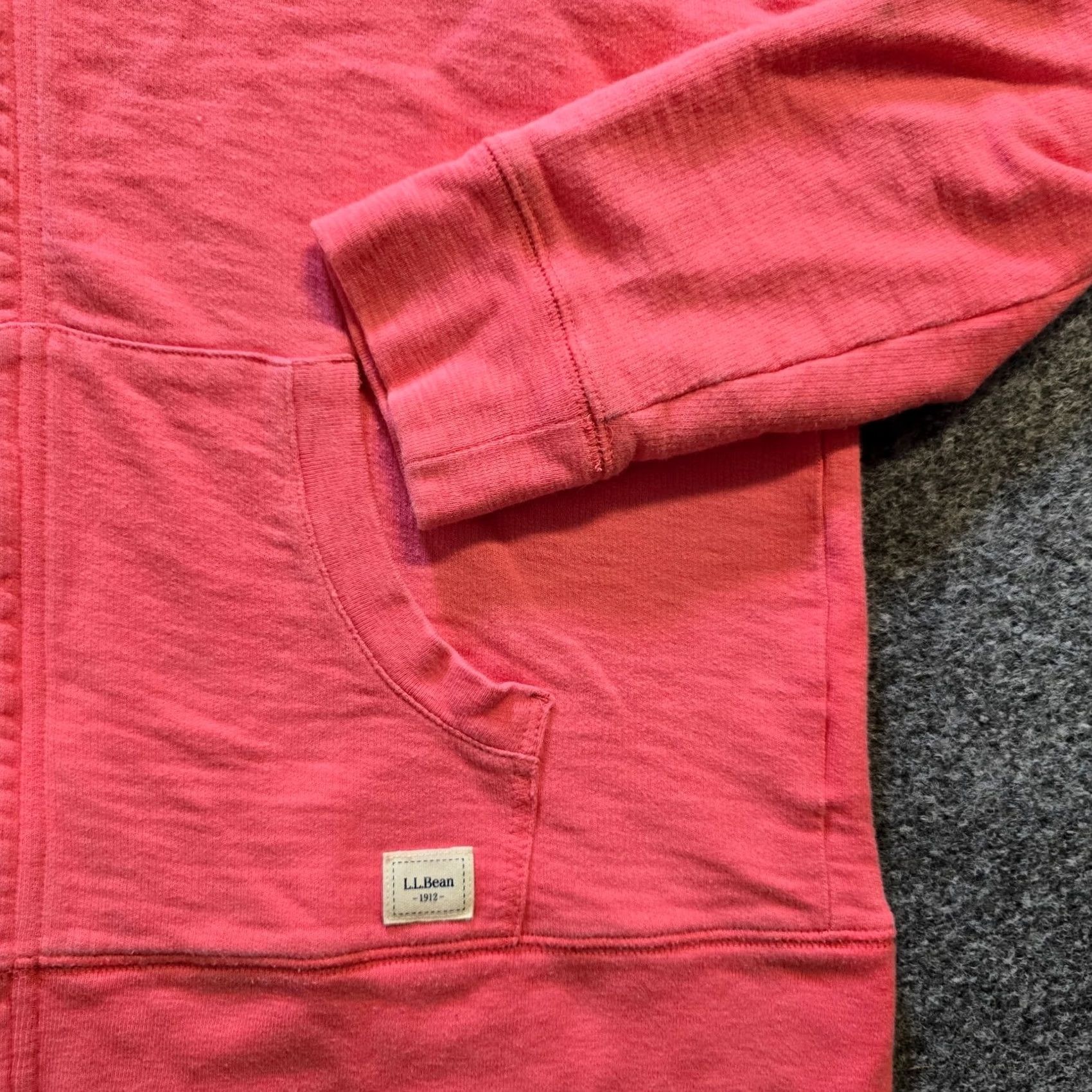 Vintage LL Bean Sweatshirt Mens Size Medium Pink Hoodie Full Zip French Terry Casual Size US M / EU 48-50 / 2 - 3 Thumbnail