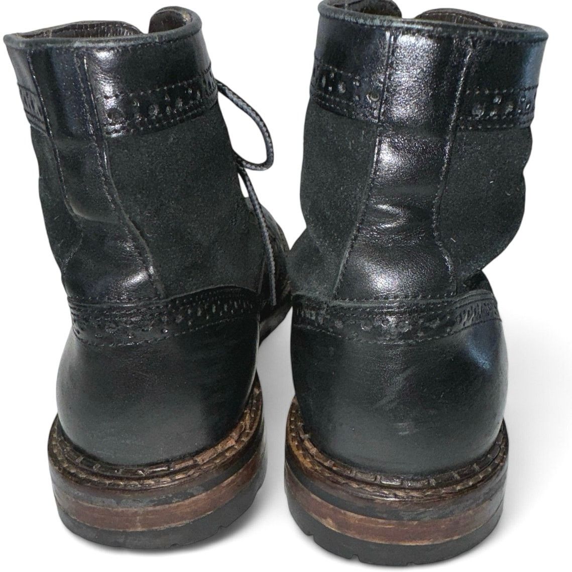 Johnston & Murphy Johnston & Murphy Black Suede Wingtip Chukka Boots Men sz 8 Size US 8 / EU 41 - 4 Thumbnail