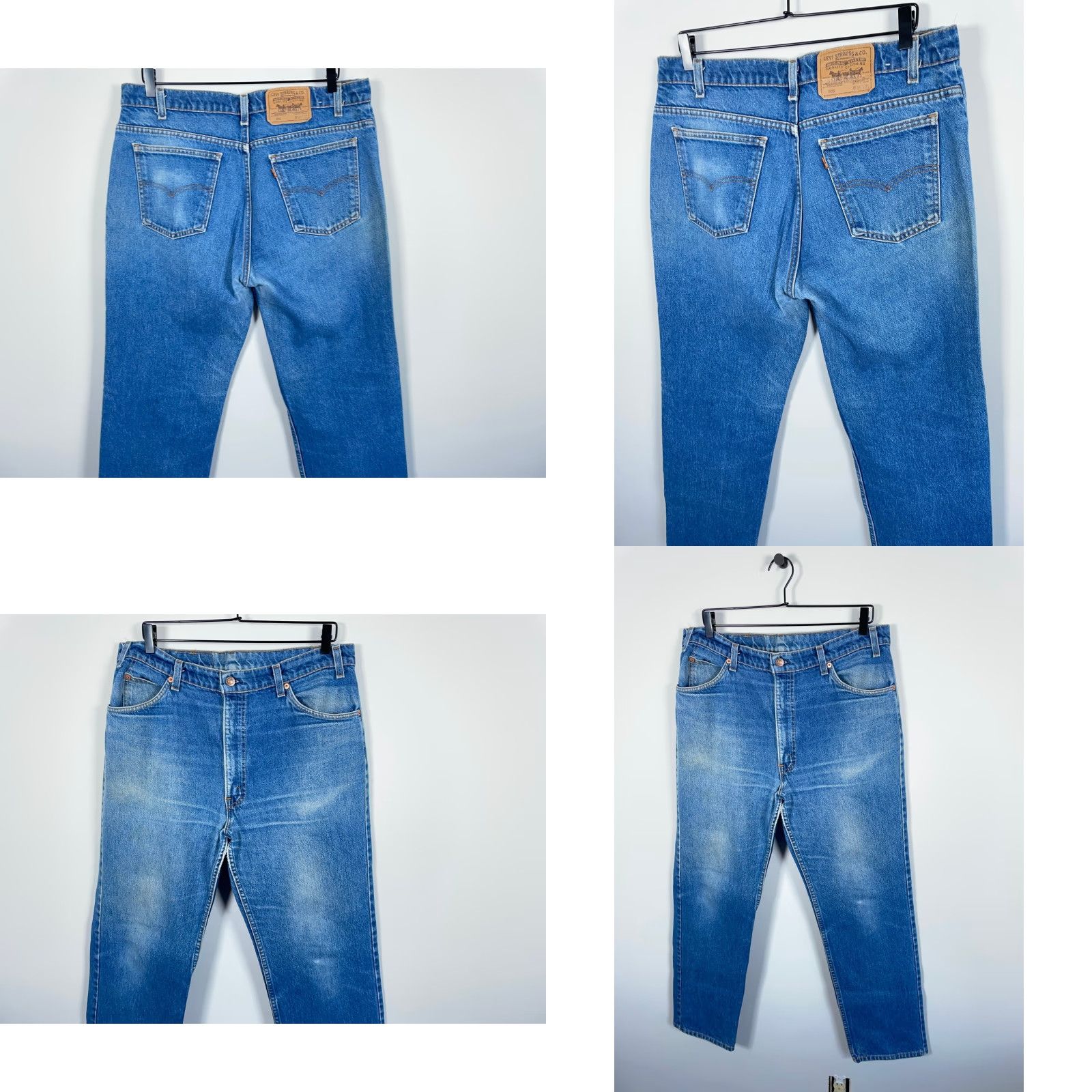 Levi's VINTAGE Levi's 509 Jeans Mens 36 x 30 Denim 1990 USA Made Orange Tab Blue Cotton 100% 5-Pocket Straight Pro- soa? Size US 36 / EU 52 - 10 Thumbnail