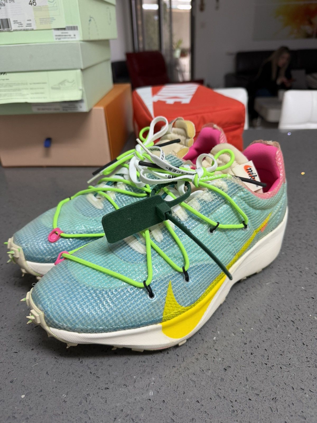 Nike × Off-White Nike Vapor Street Polarized Blue 14.5US / 47.5EU Size US 14 / EU 47 - 1 Thumbnail