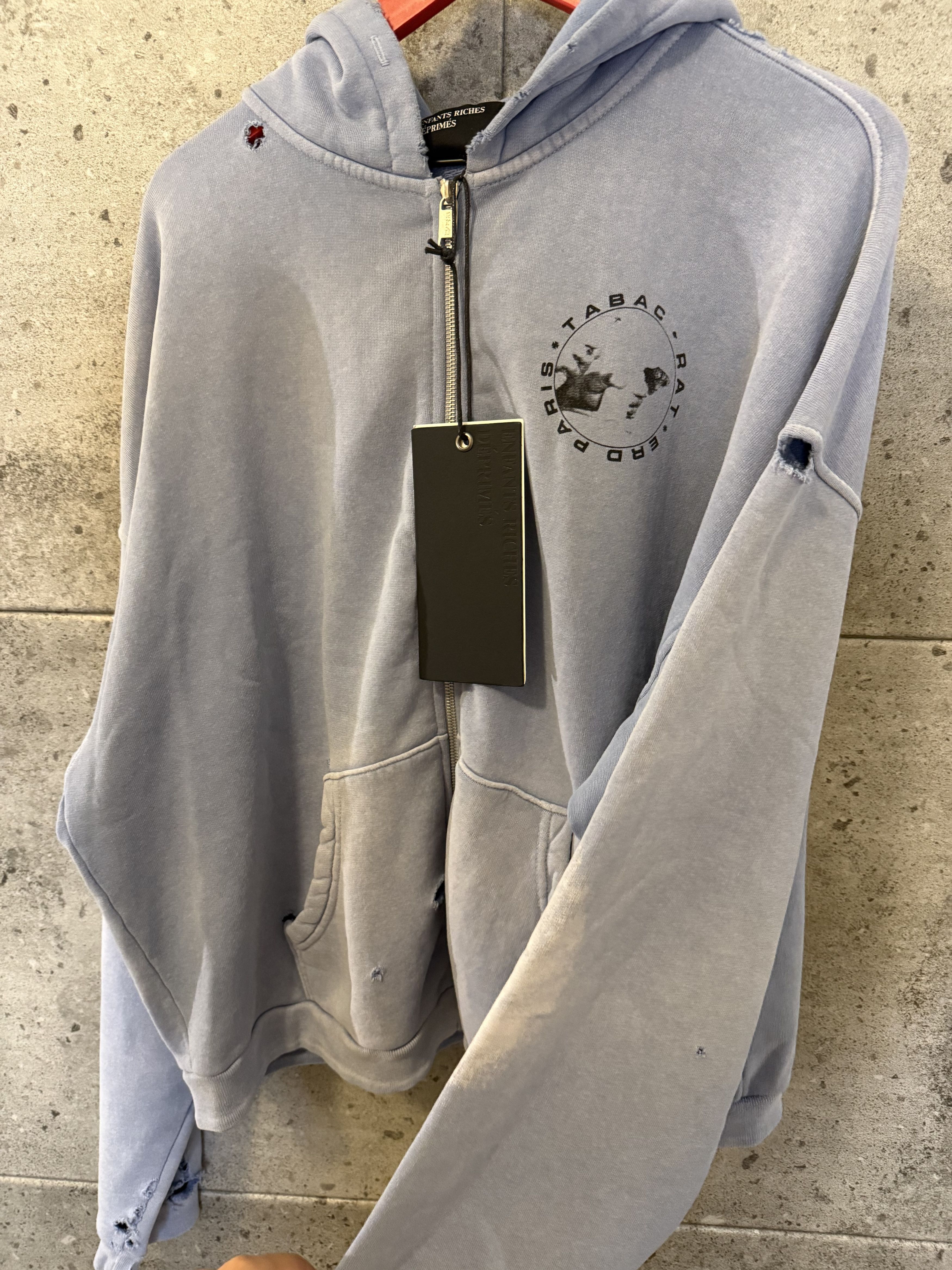 Enfants Riches Deprimes Enfants riches deprimes tacab rat distressed zip up hoodie Size US L / EU 52-54 / 3 - 5 Thumbnail