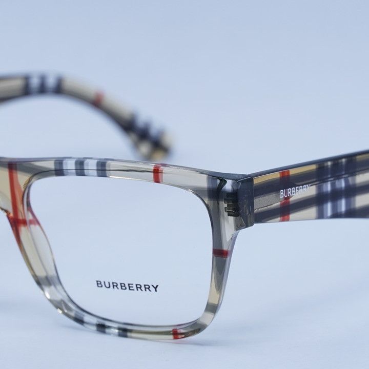 Burberry Burberry BE2411 4122 Eyeglasses Vintage Check 53mm Square Size ONE SIZE - 4 Thumbnail