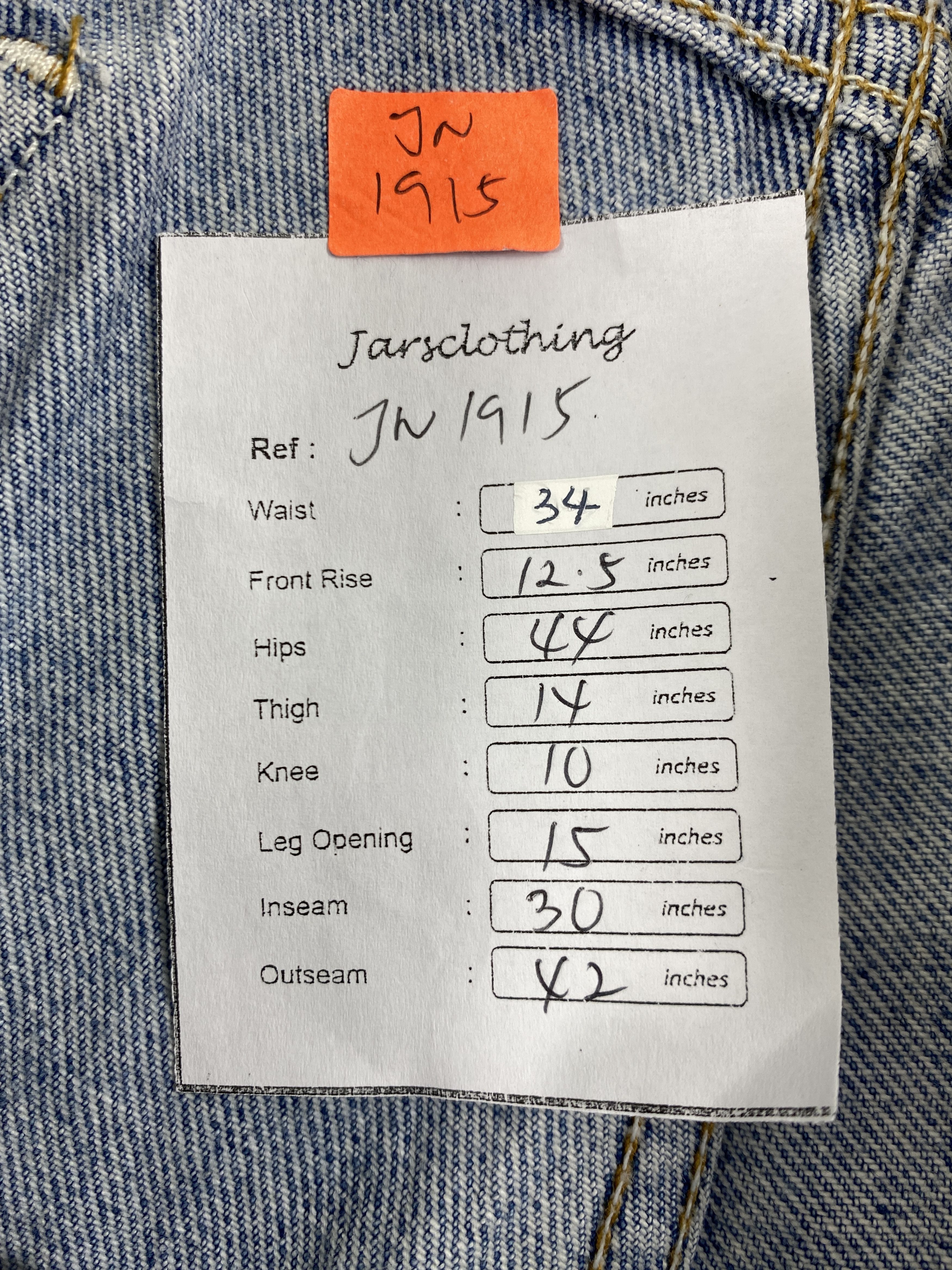 Levi's 90's Mid Blue Vintage Levi's 550 USA 34x30 Denim -JN1915 Size US 34 / EU 50 - 8 Thumbnail