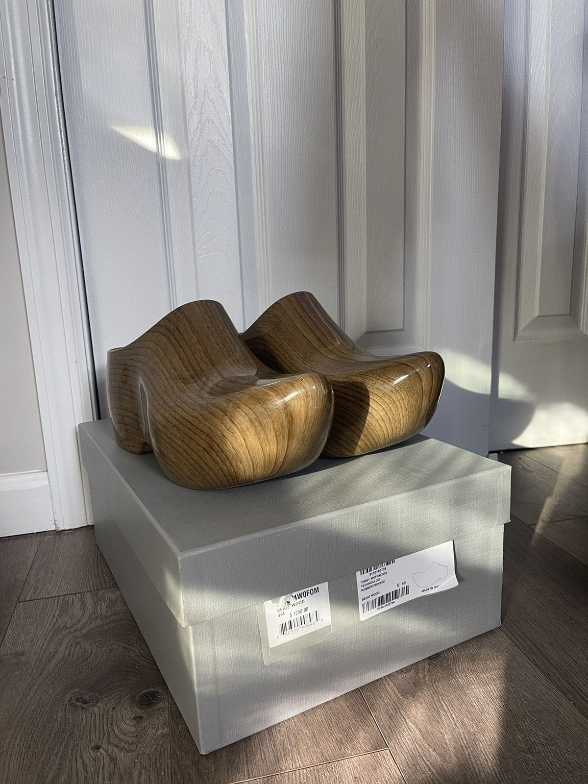 image of Balenciaga Technoclog Shoes in Wood, Men's (Size 12)