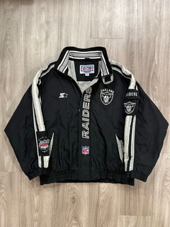 Starter Bomber Silver/Black Los Angeles Raiders Jacket - Jacket Makers
