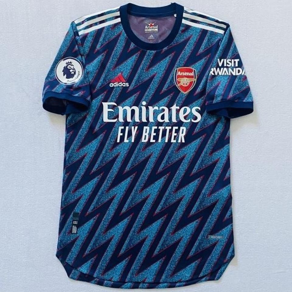 Adidas Arsenal Saka 2021 22 third PLAYER VERSION jersey Size US S / EU 44-46 / 1 - 2 Thumbnail