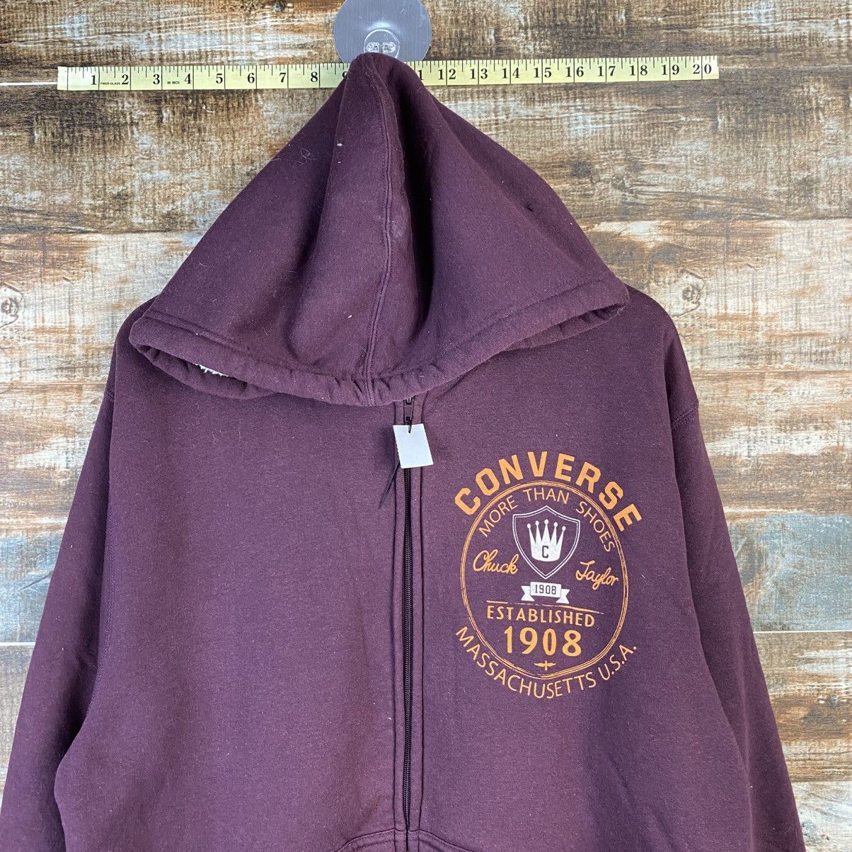 Converse DL Converse Purple Hoodie #C911 Size US L / EU 52-54 / 3 - 4 Thumbnail