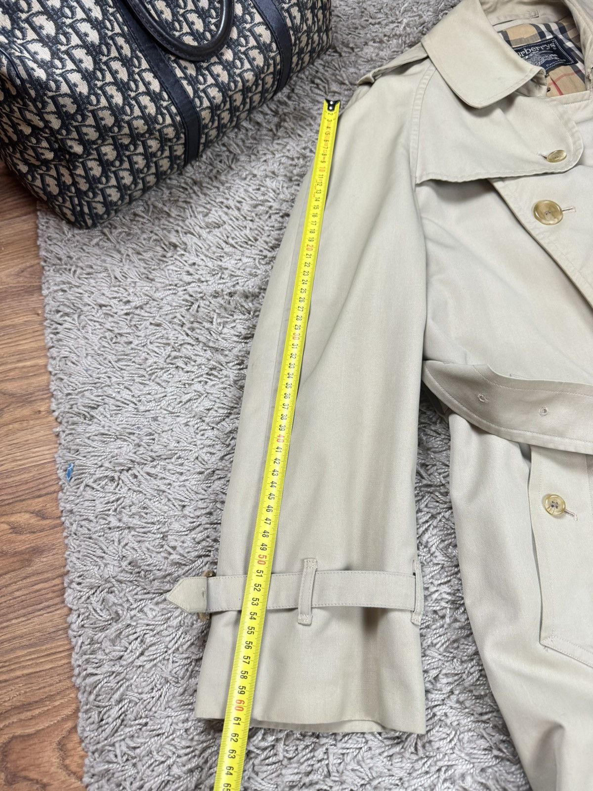Burberry Vintage trench coat Burberry original luxury streetwear item Size L / US 10 / IT 46 - 5 Thumbnail