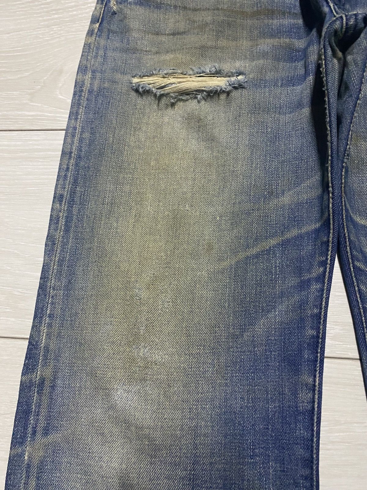 A-COLD-WALL* × Diesel Vintage Diesel Industry Mud Wash Wide Leg Baggy Jeans Size US 31 - 7 Thumbnail