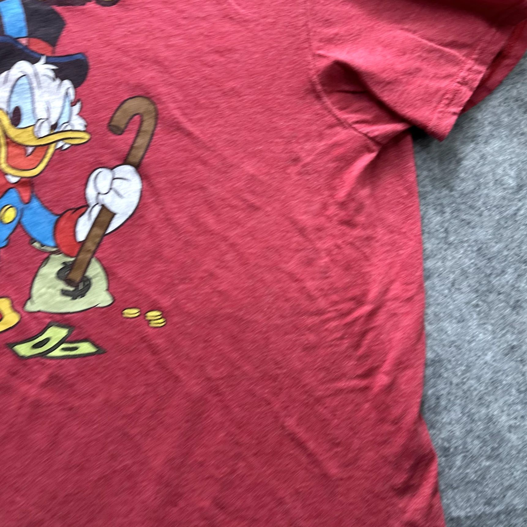 Disney Disney Shirt Mens 2XL Red DuckTales Scrooge McDuck Graphic Tee Cartoon Money Size US XXL / EU 58 / 5 - 7 Thumbnail
