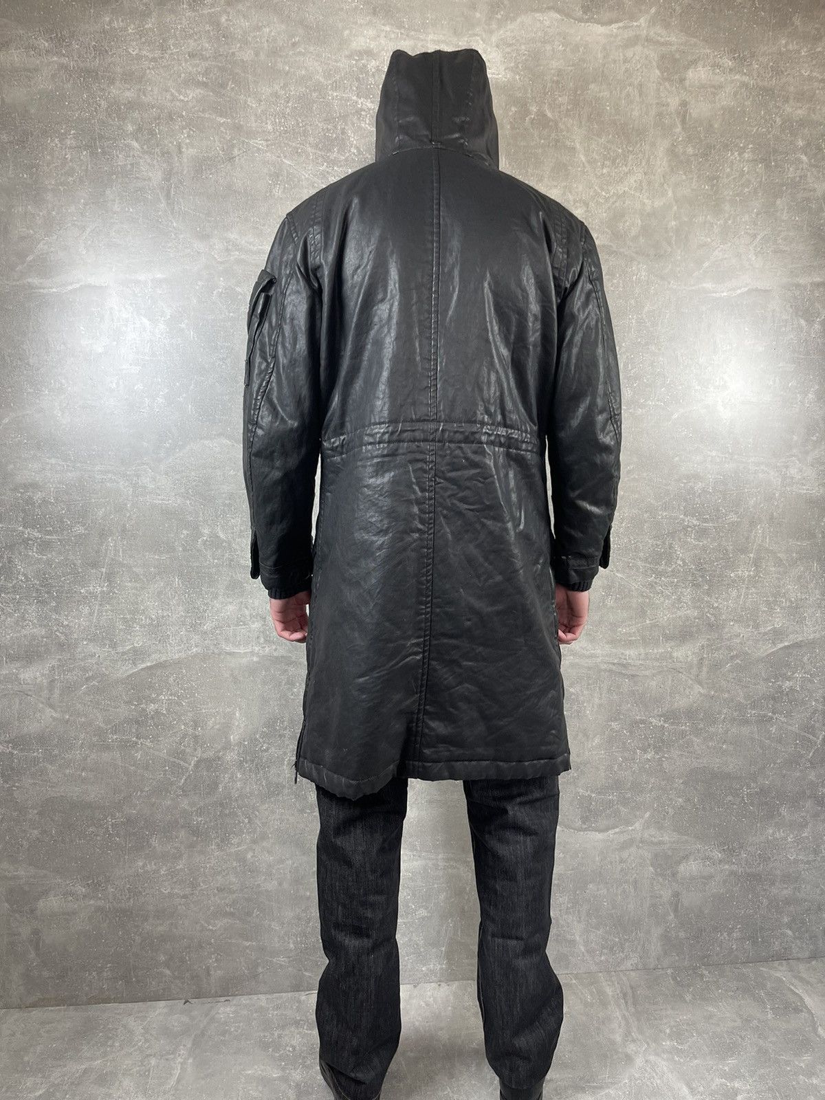 Messagerie Messagerie Black Opium Avant Garde Rubberized Waterprof Coat Size US M / EU 48-50 / 2 - 11 Thumbnail