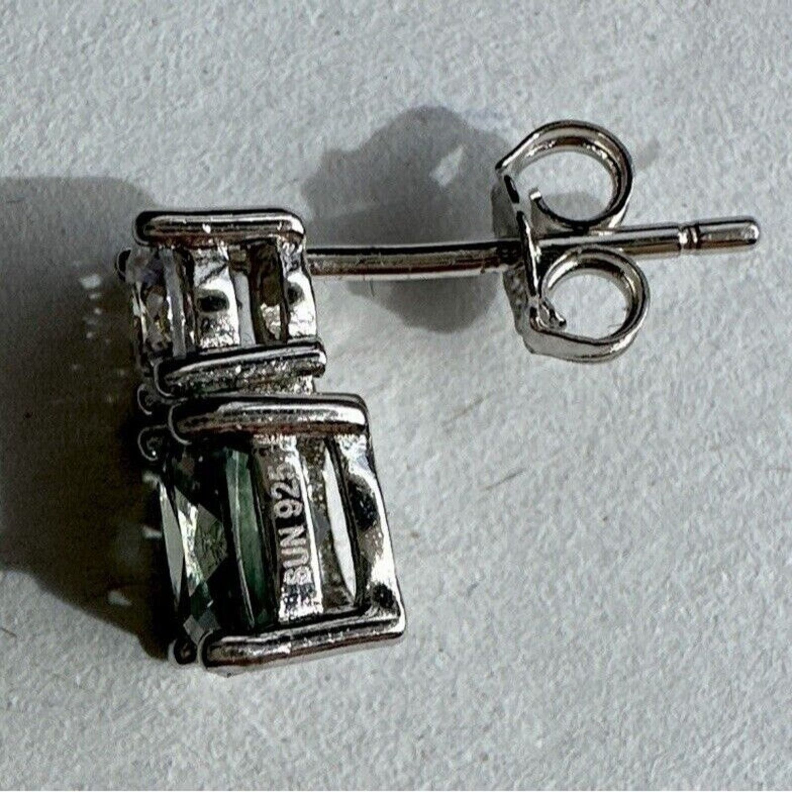 Other Cushion Cut 2.3ct Green Sapphire & Diamond .925 Silver Lab Size ONE SIZE - 12 Thumbnail