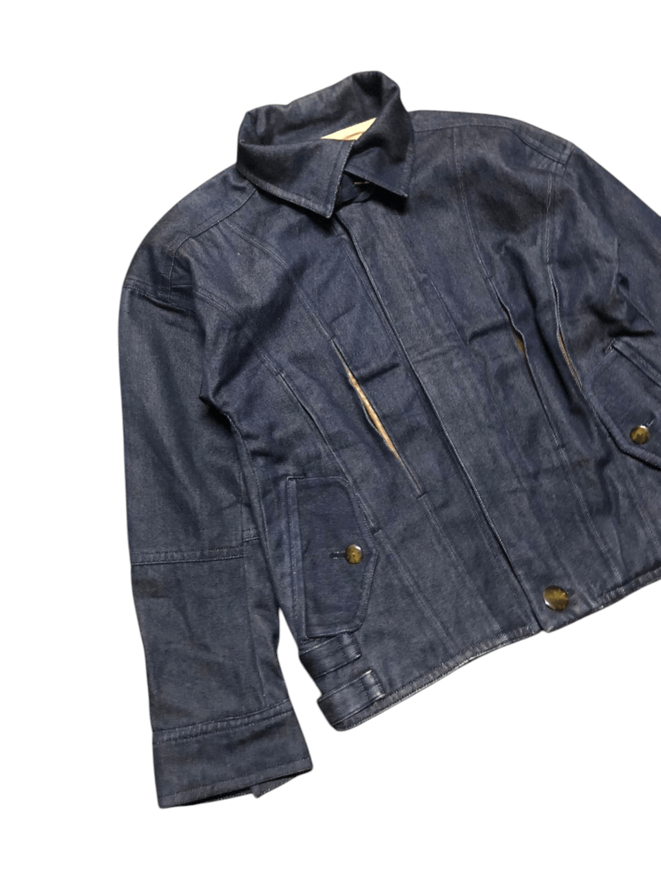 Kensho Abe Vintage 511 Kensho Abe Denim Jacket Leather Part Rare Size S / US 4 / IT 40 - 6 Thumbnail