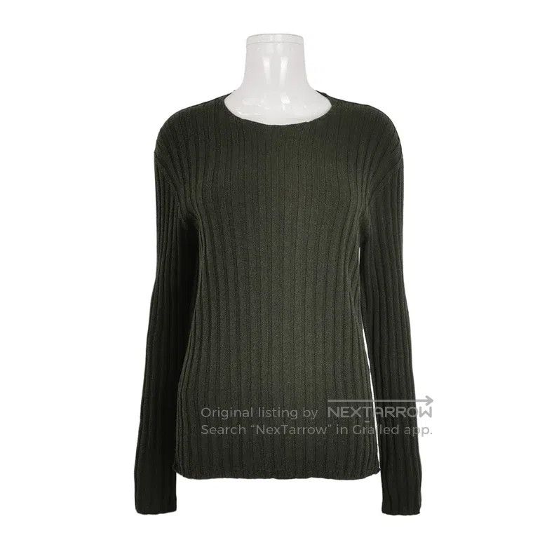 Acne Studios Cotton Solid Color Crew Neck Long Sleeve Swea