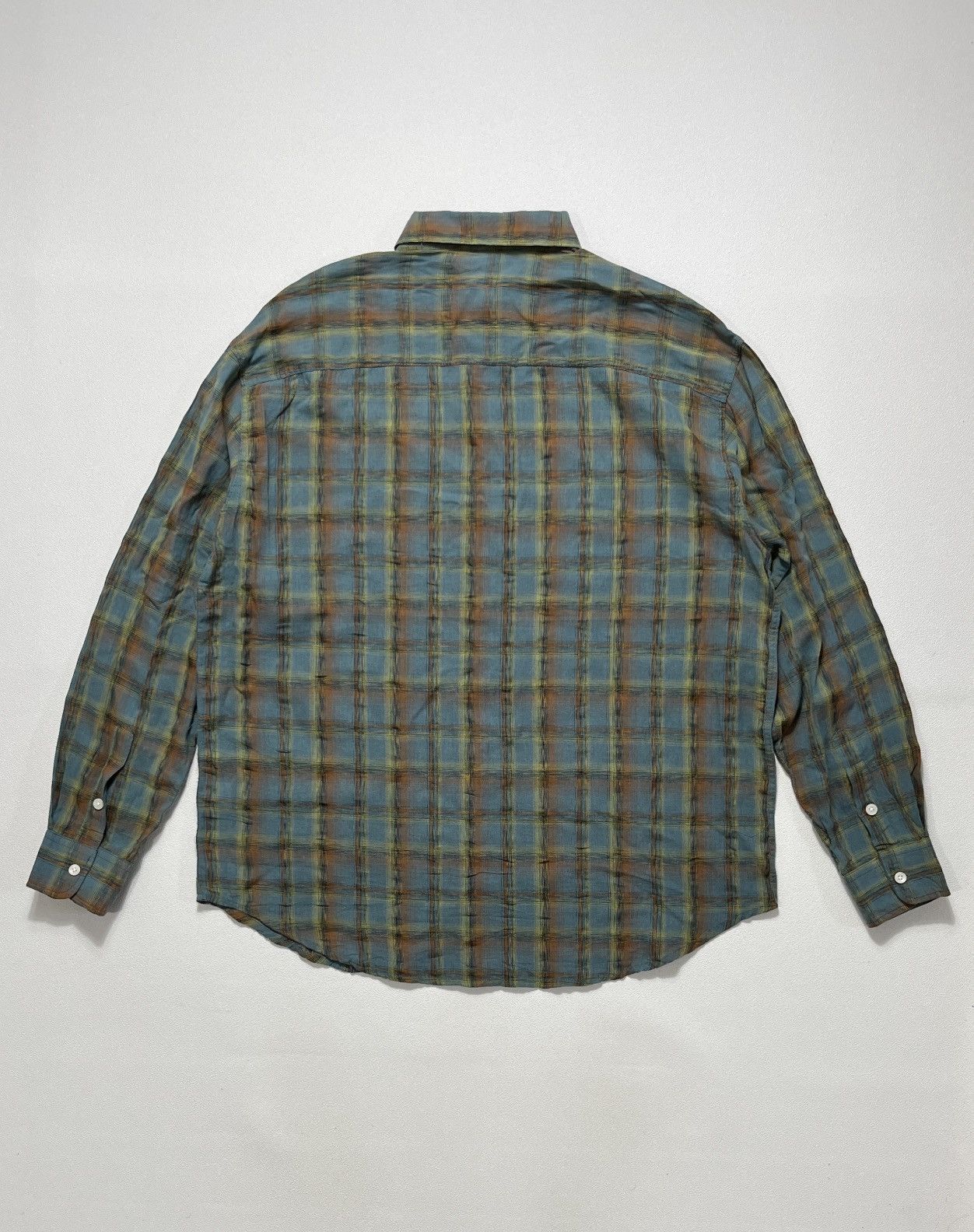 Beams Plus 2S1 Studio Loosefit Summer Check Plaid Pocket Shirt Size US M / EU 48-50 / 2 - 2 Thumbnail