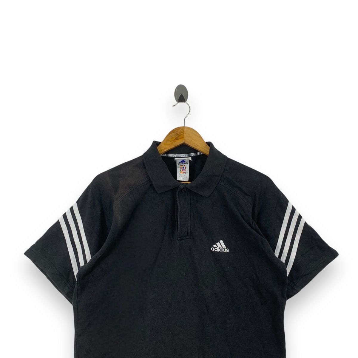 Adidas Vintage 90’ ADIDAS EQUIPMENT Natural Sun Faded Polo Tee Size US L / EU 52-54 / 3 - 2 Thumbnail