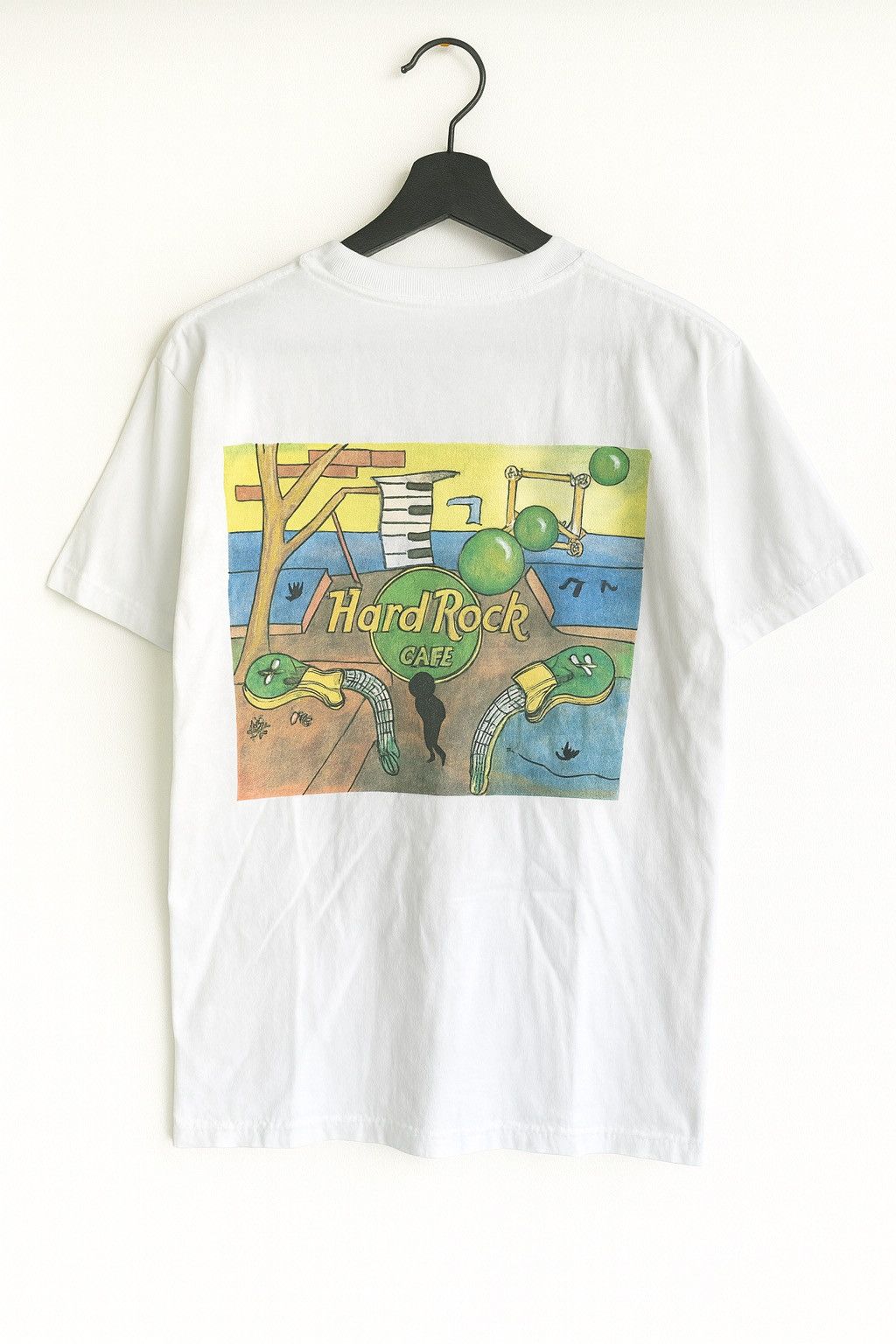 Hard Rock Cafe Vintage Hard Rock Cafe Madrid Heavy Tee White T-Shirt 1990s Size US M / EU 48-50 / 2 - 1 Thumbnail