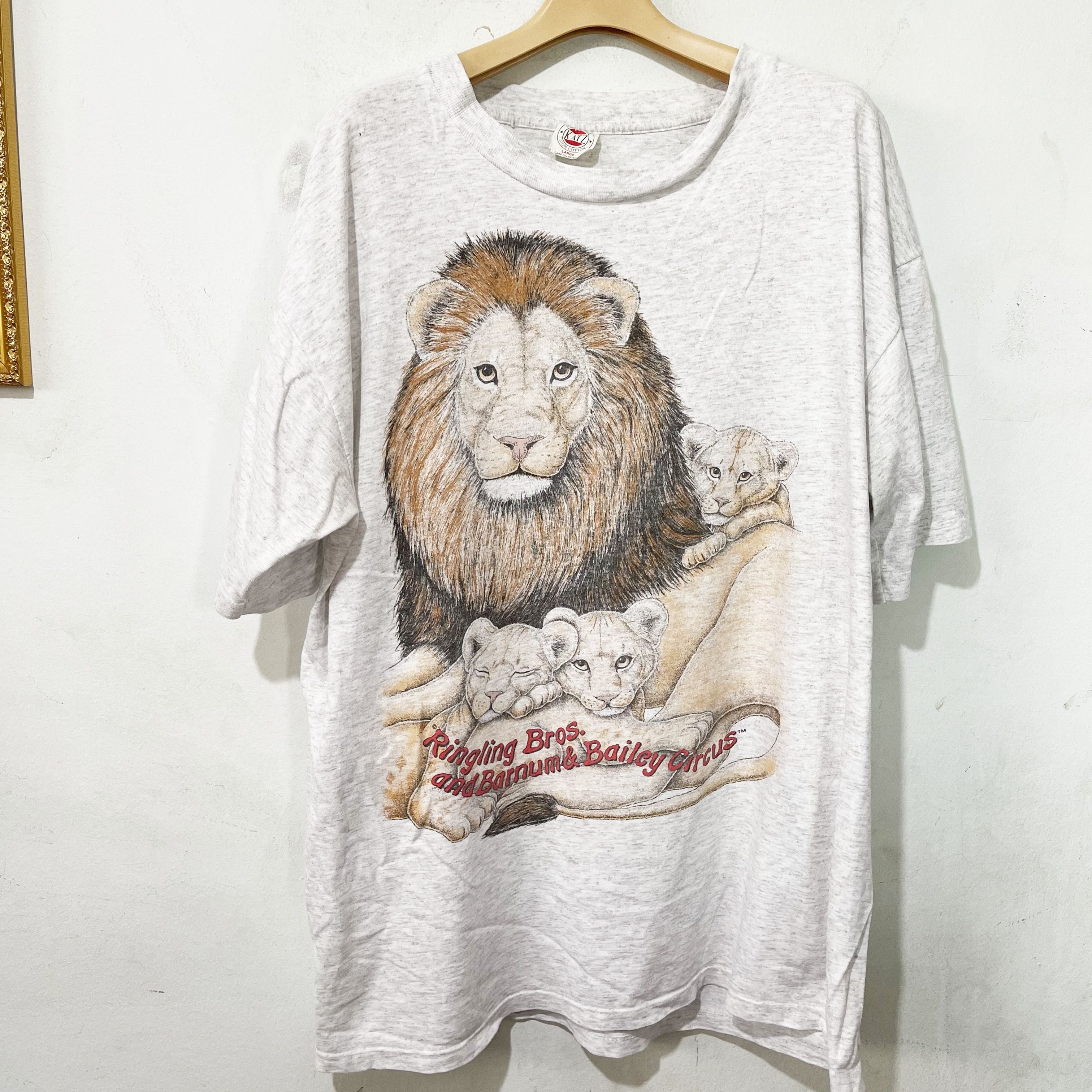 Vintage Vintage 90s Lion Shirt Size US L / EU 52-54 / 3 - 1 Thumbnail