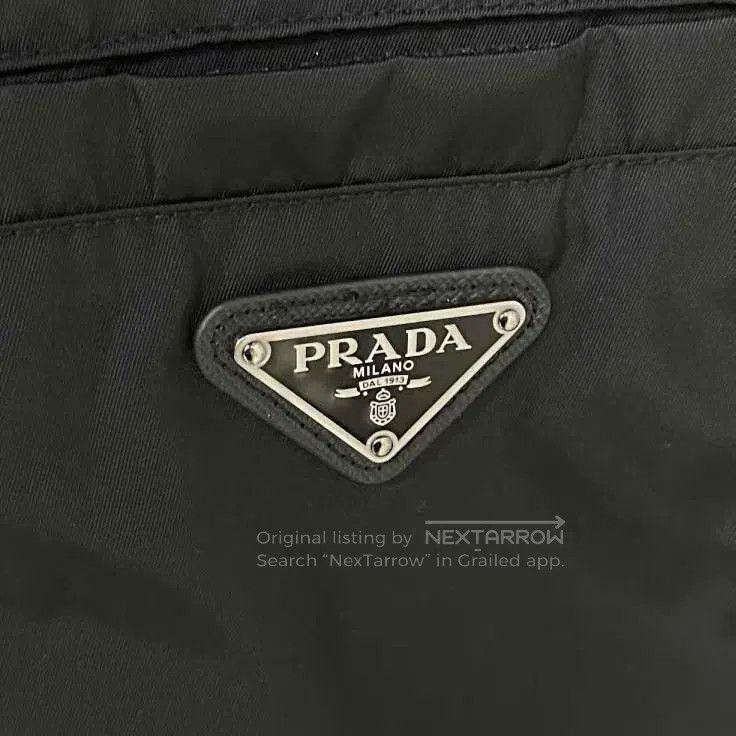 Prada Prada Black recycled nylon triangle label jacket Size US M / EU 48-50 / 2 - 4 Thumbnail