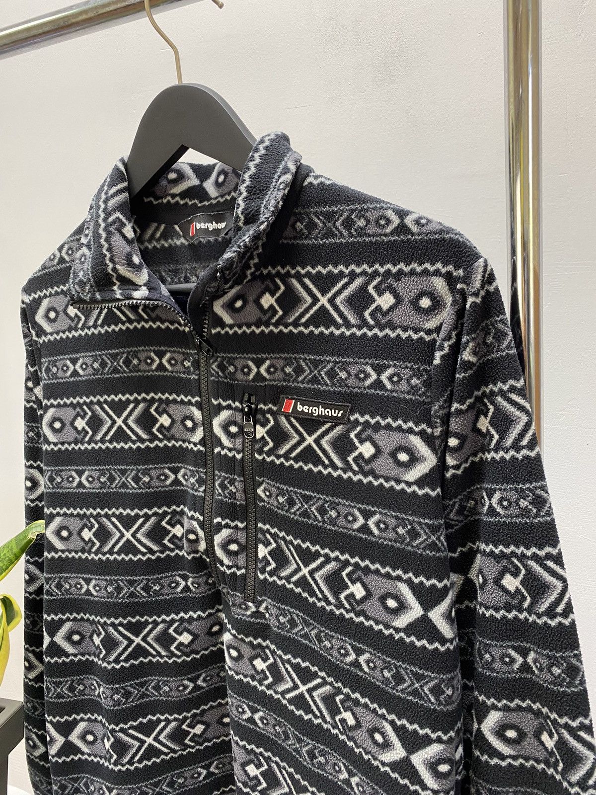 Berghaus × Vintage BERGHAUS Prism Trango 1/2 Zip Print Fleece Hiking Y2k M580 Size US M / EU 48-50 / 2 - 7 Thumbnail