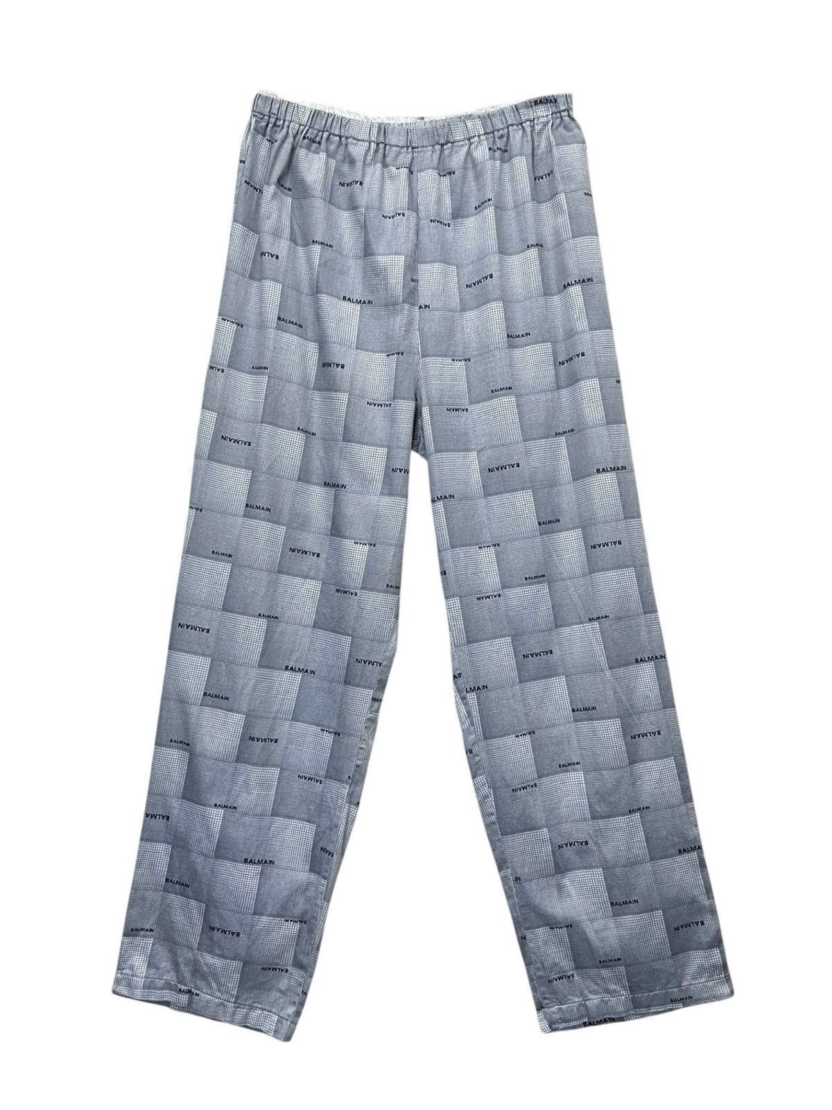 Pierre Balmain 🔥Vintage PIERRE BALMAIN Monogram Check Cotton Pajamas Set Size US M / EU 48-50 / 2 - 5 Thumbnail