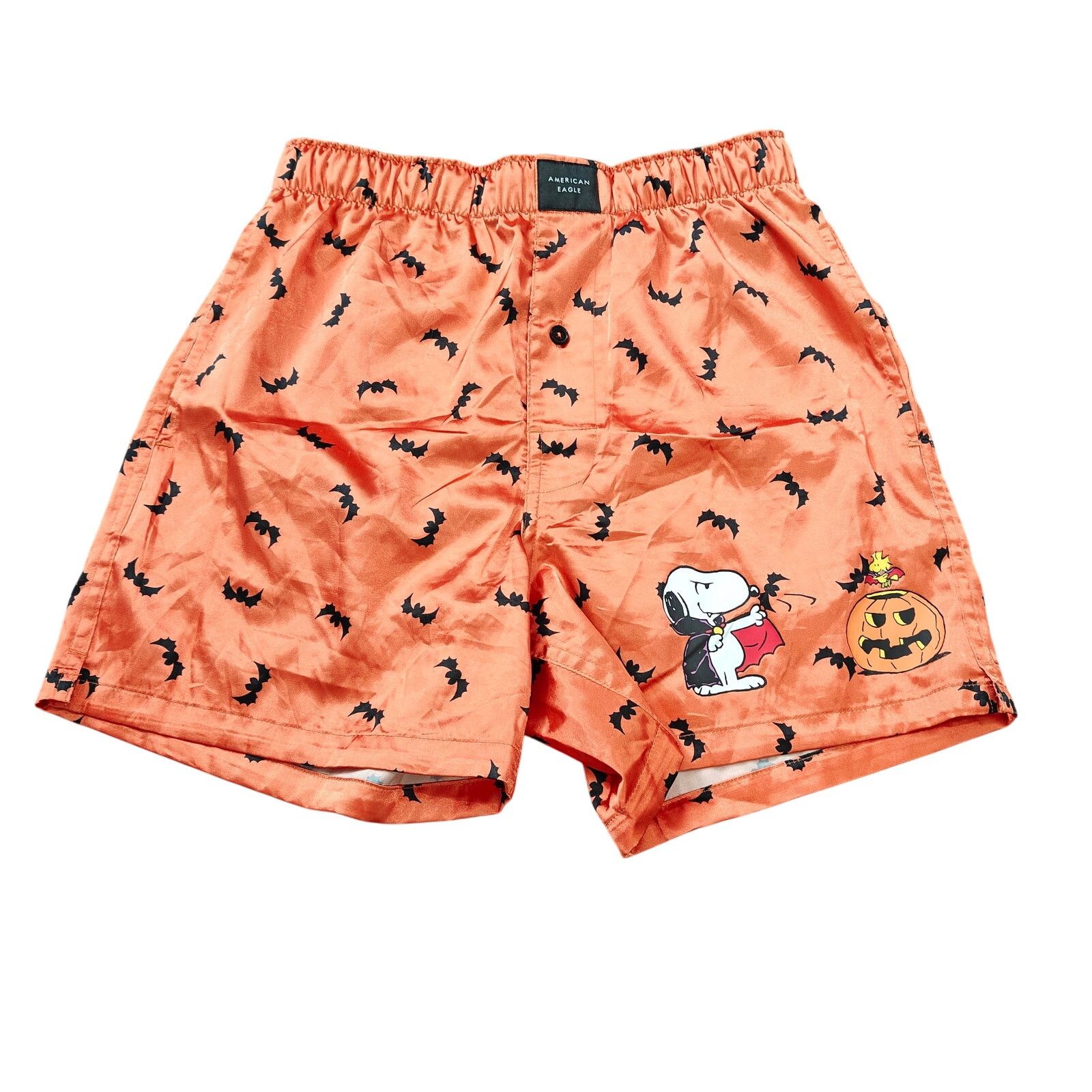 American Eagle Outfitters American Eagle Snoopy Bats Satin Pocket Boxer Short Mens XS Size 26 - 2 Thumbnail