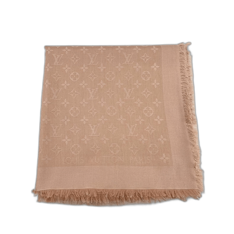 Louis Vuitton Louis Vuitton Pink Logo Silk Scarf Size ONE SIZE - 1 Thumbnail