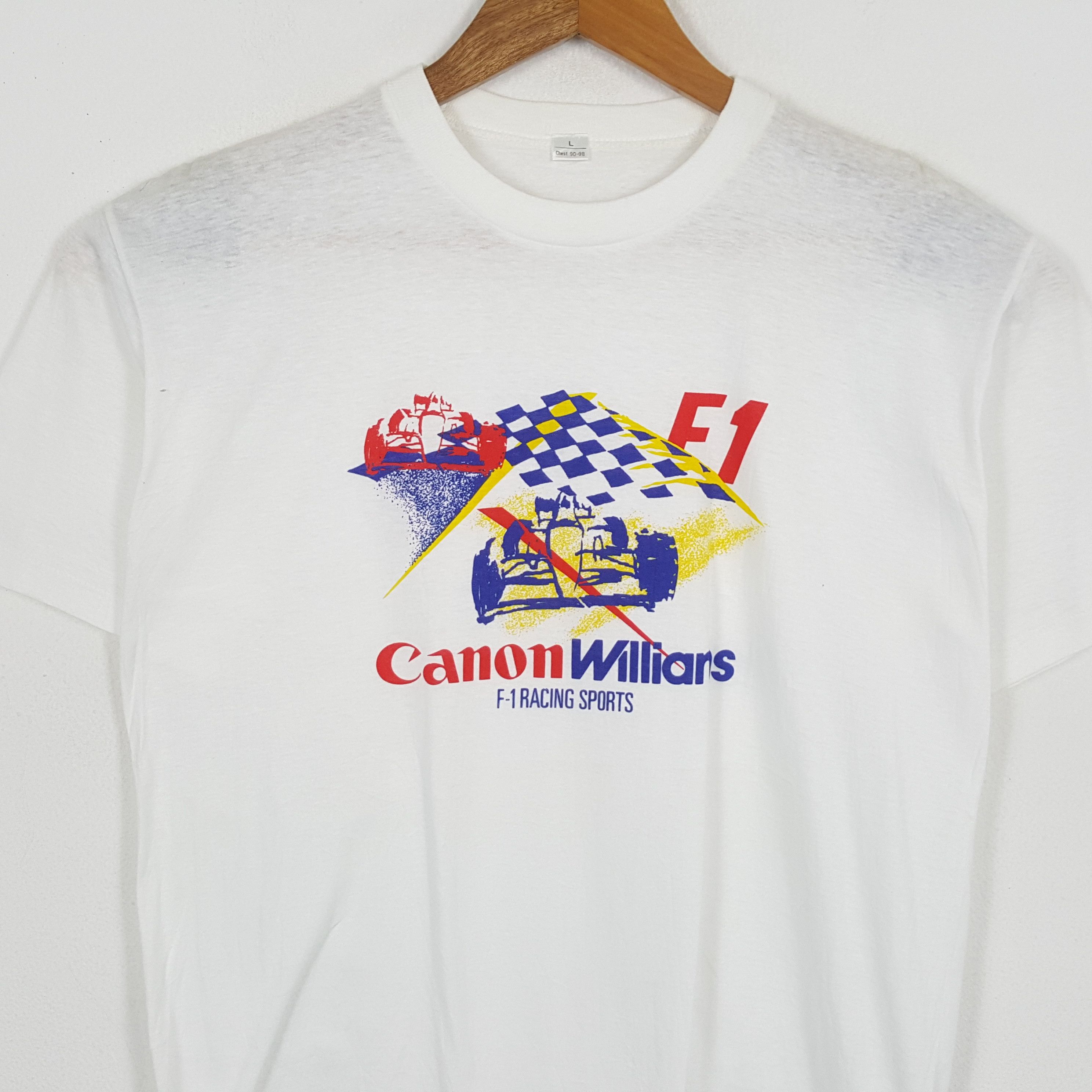 Canon × Vintage Vintage CANON WILLIAMS F1 Racing Team Tshirts Size US L / EU 52-54 / 3 - 2 Thumbnail