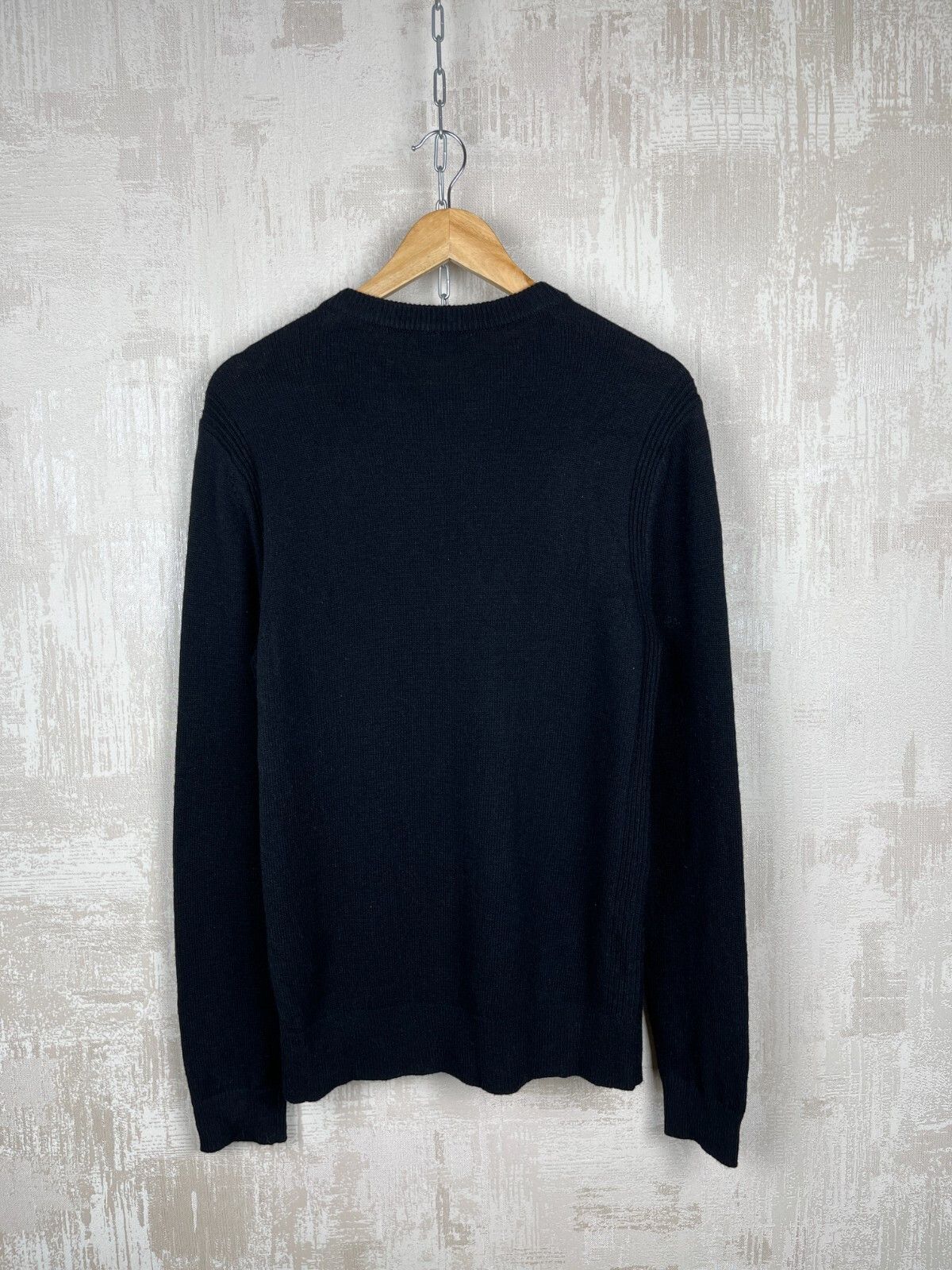 Reiss Reiss Crew Neck Shoulder Zip Sweater Nylon Wool Size US L / EU 52-54 / 3 - 17 Thumbnail