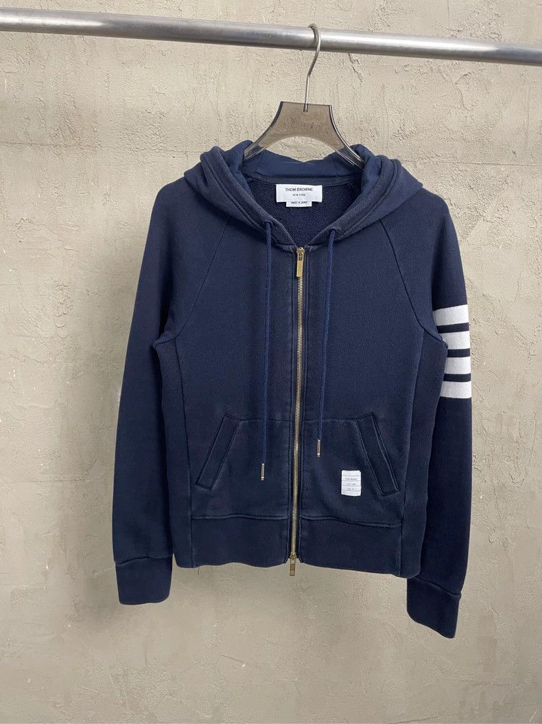 Thom Browne Thom browne Dark blue four-striped jacket 2504-Nextarrow Size US XS / EU 42 / 0 - 1 Thumbnail