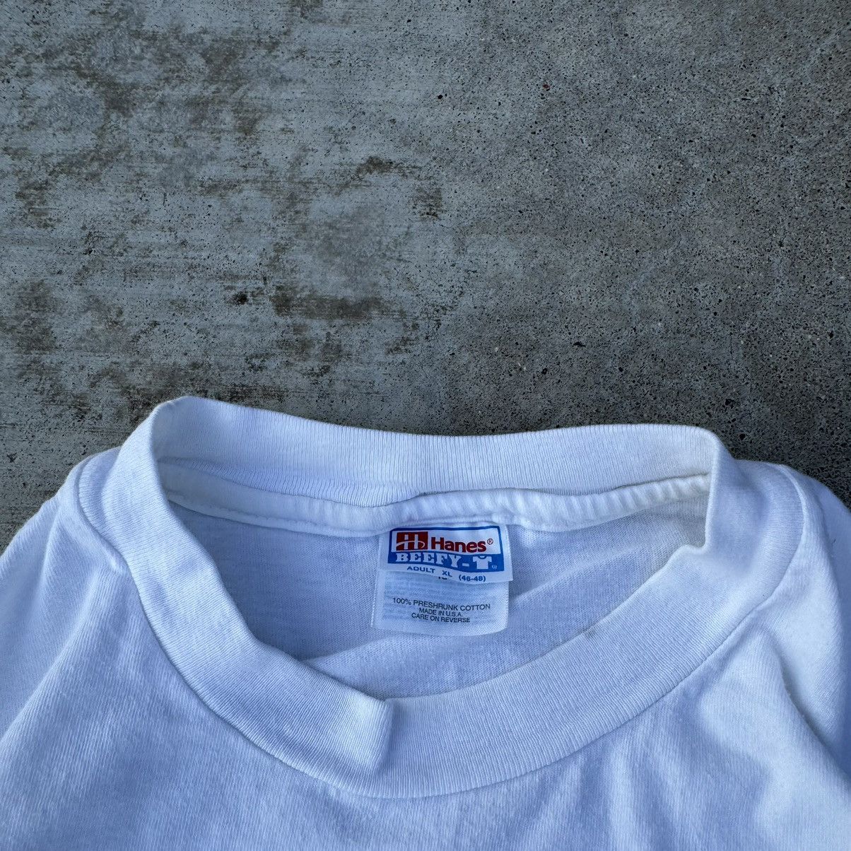 Apple × Stussy × Vintage Vintage 90s White Terminator Humor Single Stitch Tee XL Size US XL / EU 56 / 4 - 5 Thumbnail