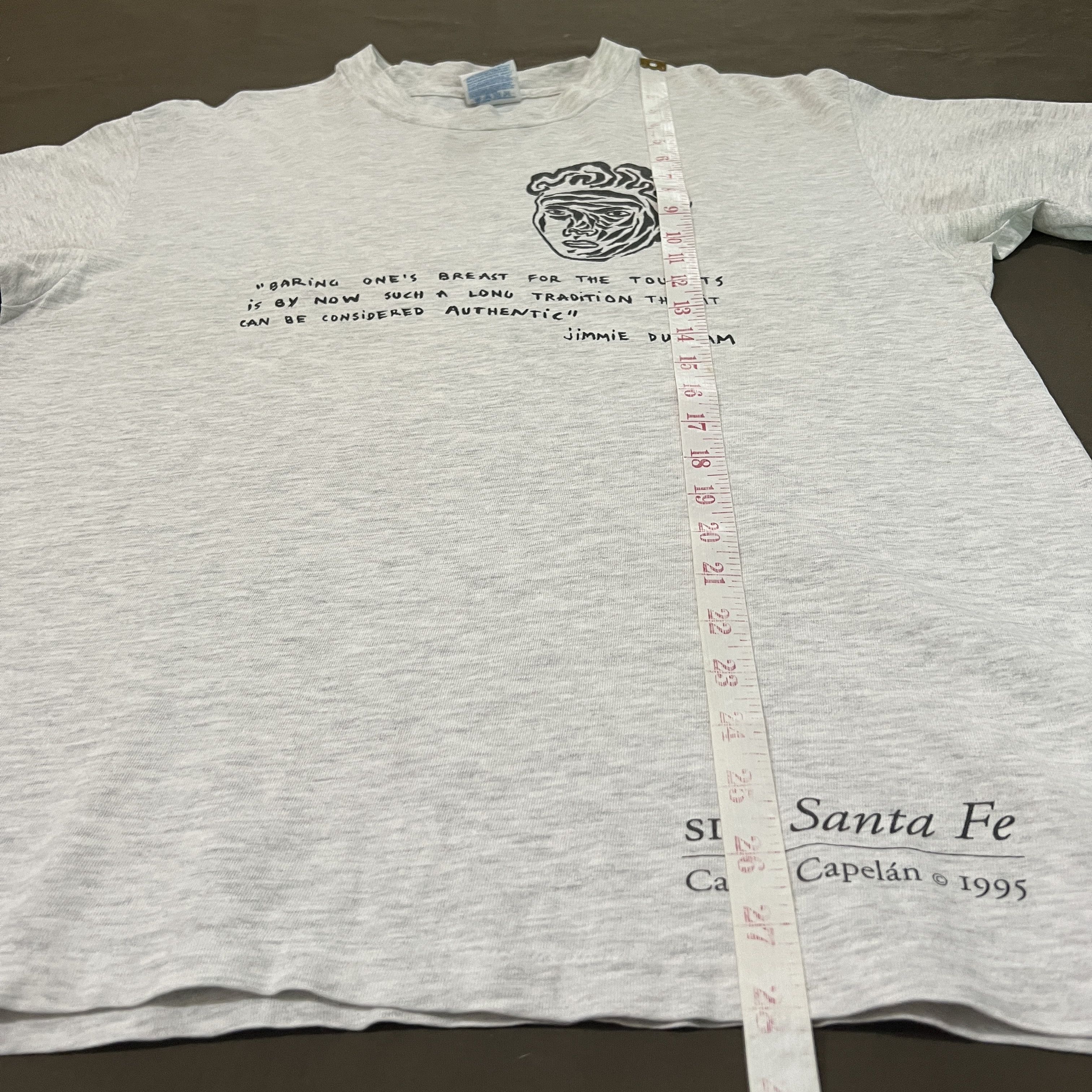 Vintage Vintage 90s Jimmie Durham Carlos Capelán SITE Santa Fe Tee Size US L / EU 52-54 / 3 - 9 Thumbnail