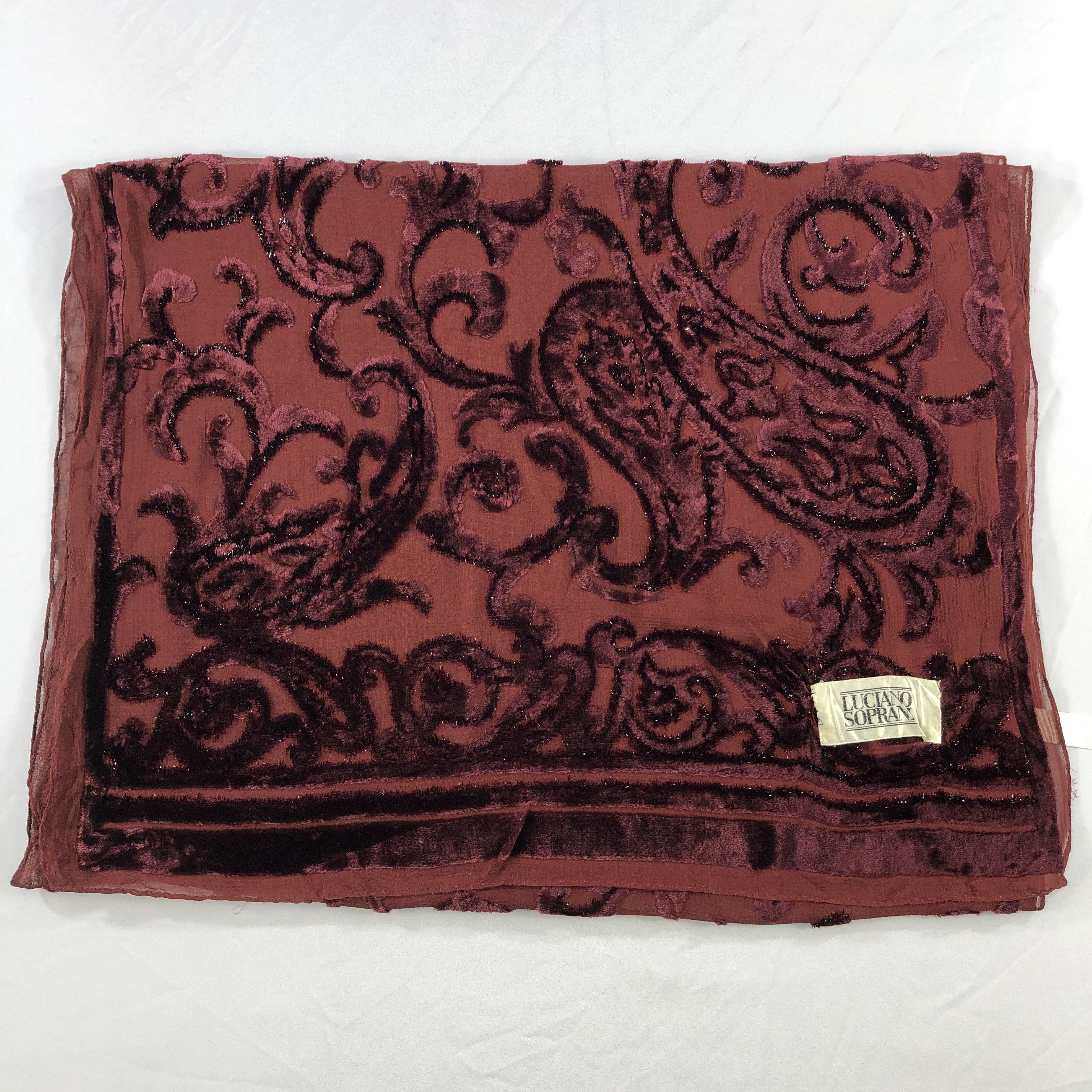 Vintage Vintage Luciano Soprani Silk Scarf Size ONE SIZE - 3 Thumbnail