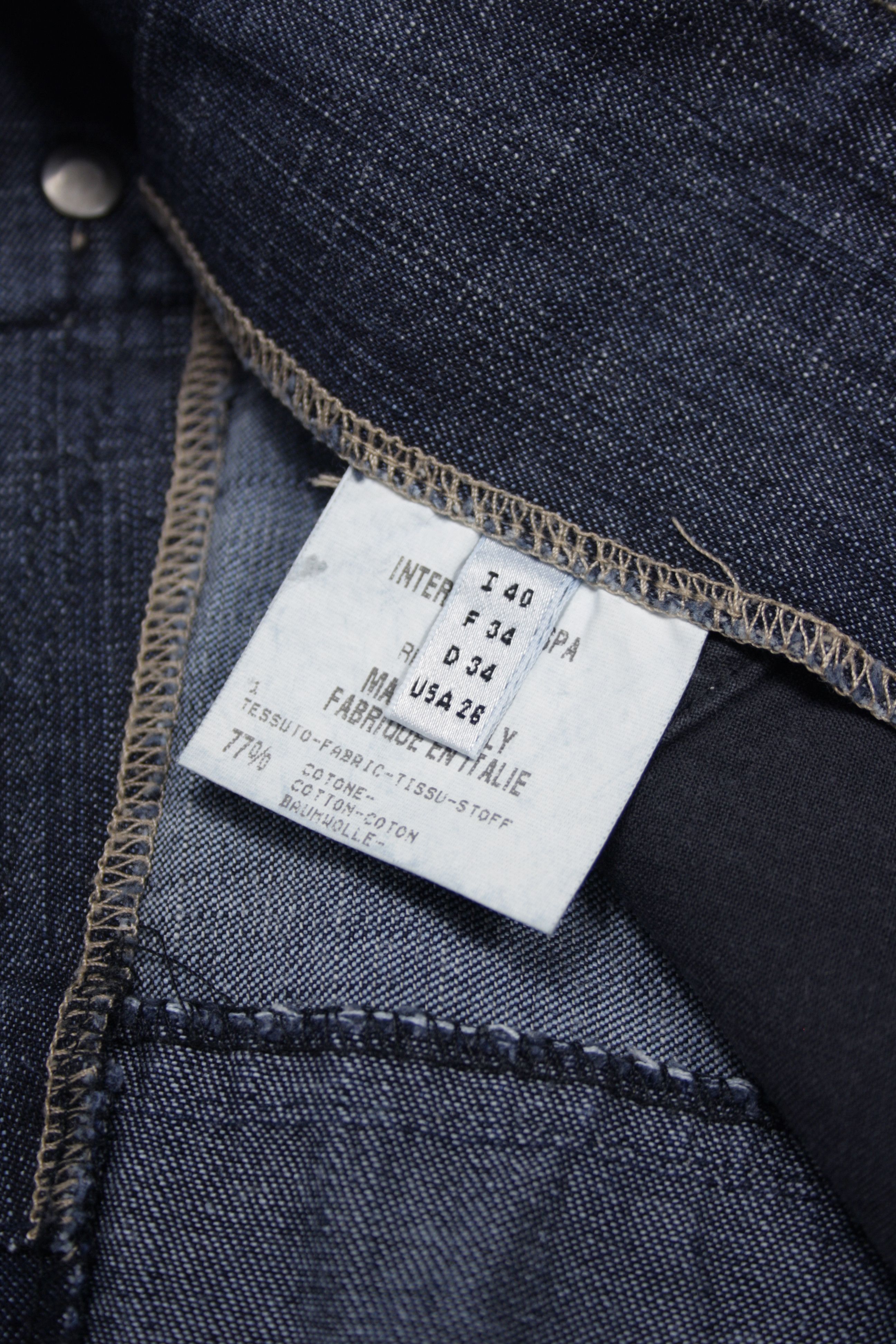 Marithe + Francois Girbaud × Vintage M+FG 2000s Vintage Denim Straight Midi Skirt Y2K Size 31" - 7 Thumbnail
