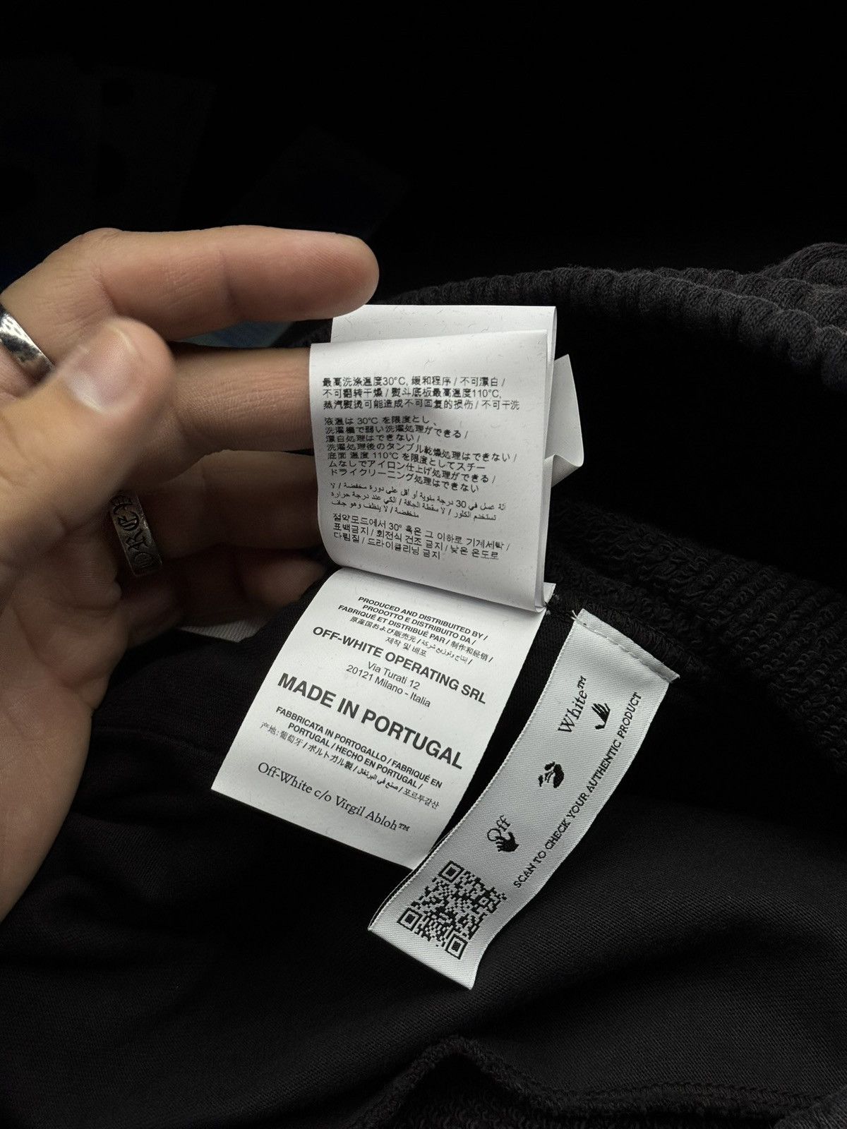 Off-White OFF-WHITE Wave Off Skate Sweatpants Black Size US 34 / EU 50 - 10 Thumbnail