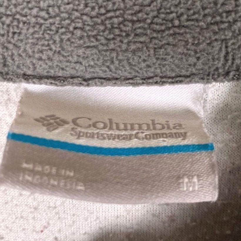Vintage Columbia Sweater White Gray 1/4 Zip Long Sleeve Fleece Pullover M Medium Men’s Casual Outdoor Winter Fall Size US M / EU 48-50 / 2 - 6 Thumbnail
