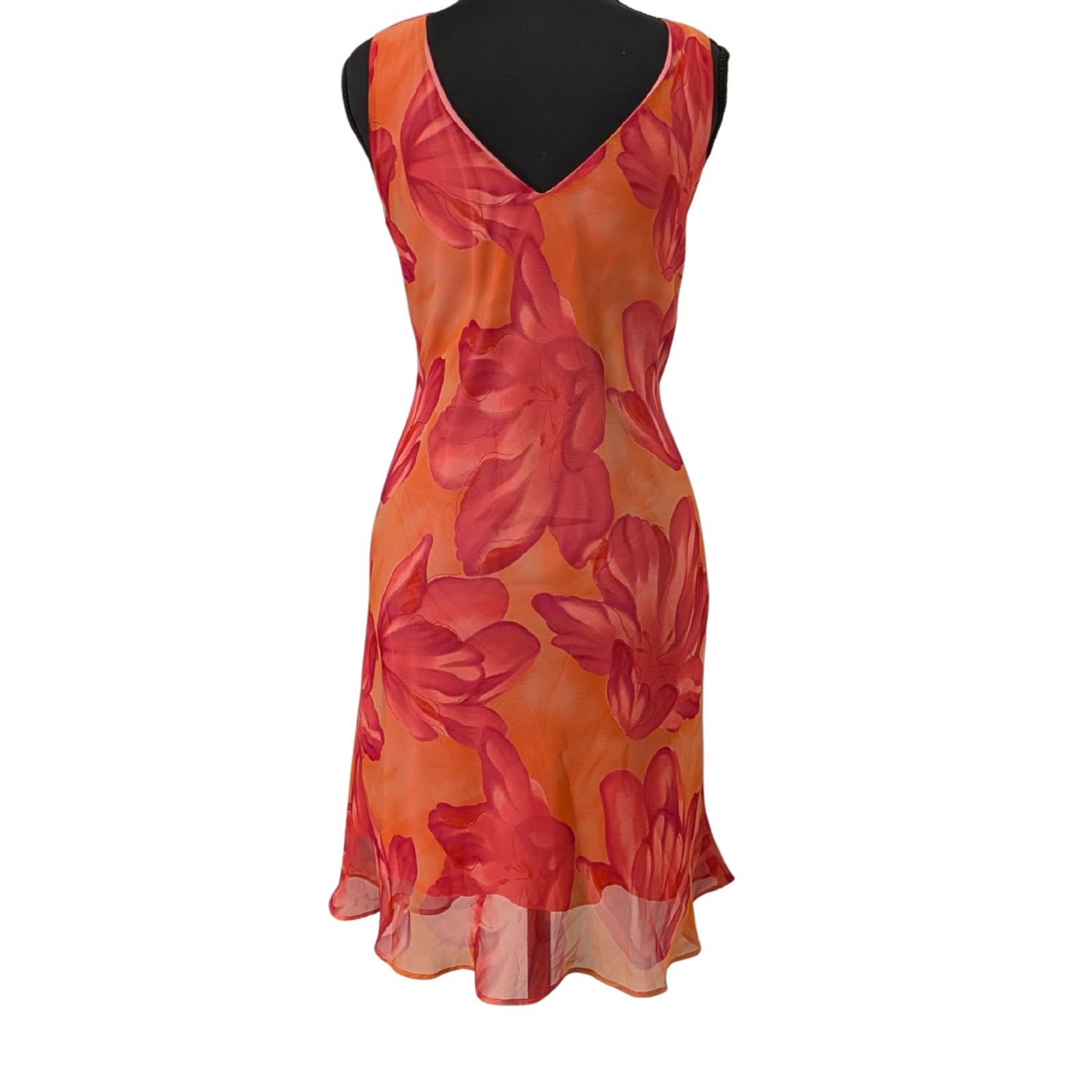 Vintage Vintage Alyn Paige Floral Y2K Drop Waist Flowy Dress | 4 Size S / US 4 / IT 40 - 2 Thumbnail