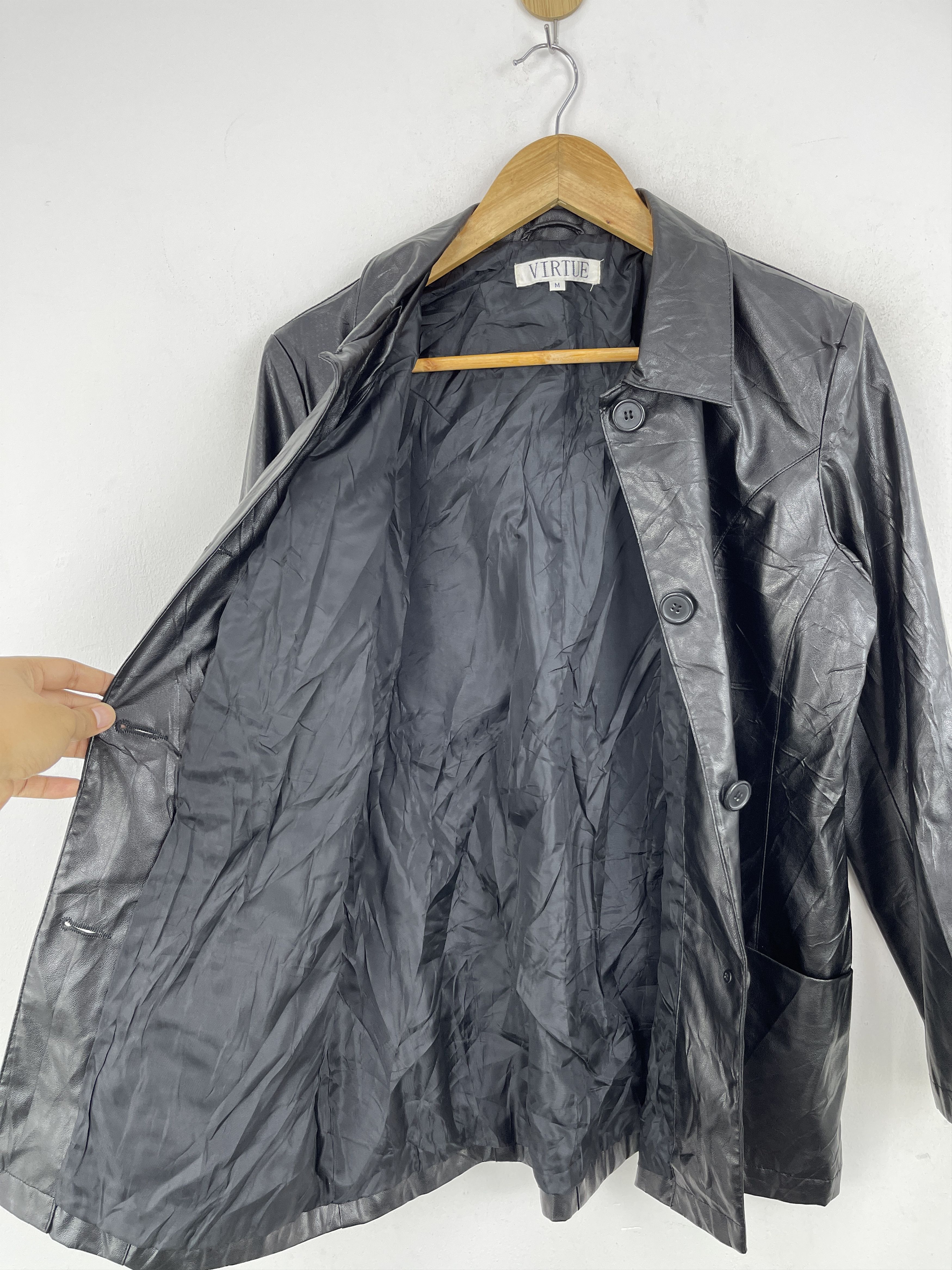 Other Vintage Virtue Leather Jacket JA0080 Size US M / EU 48-50 / 2 - 8 Thumbnail