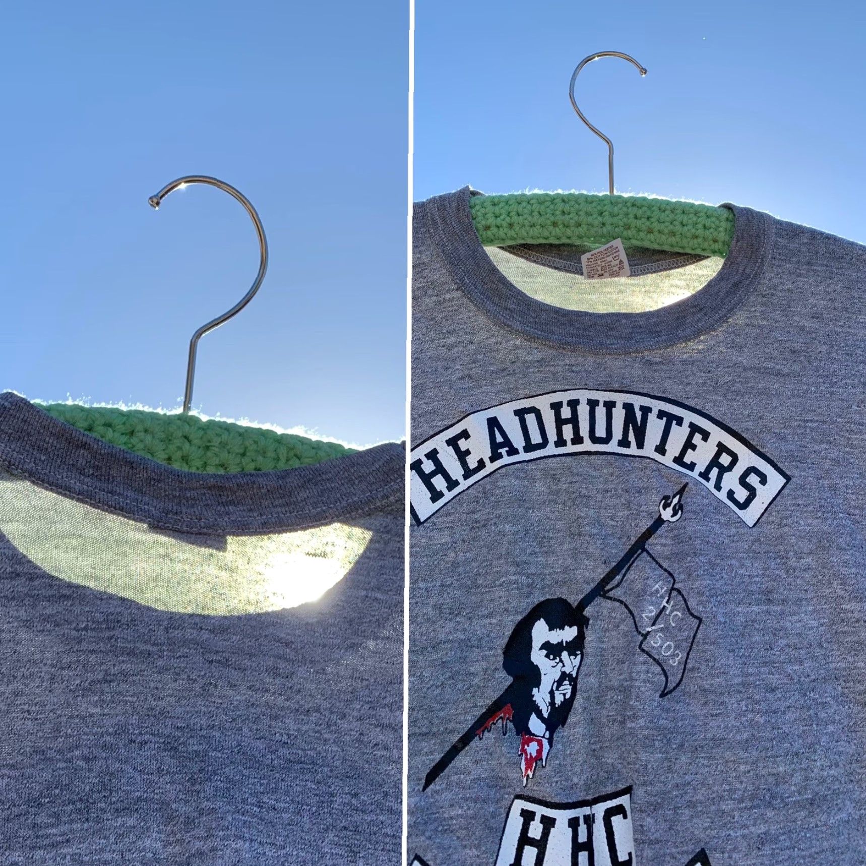 Russell Athletic VINTAGE Headhunters HHC 2/503rd Inf t shirt single stitch 70s 1970s size Small Size US S / EU 44-46 / 1 - 4 Thumbnail