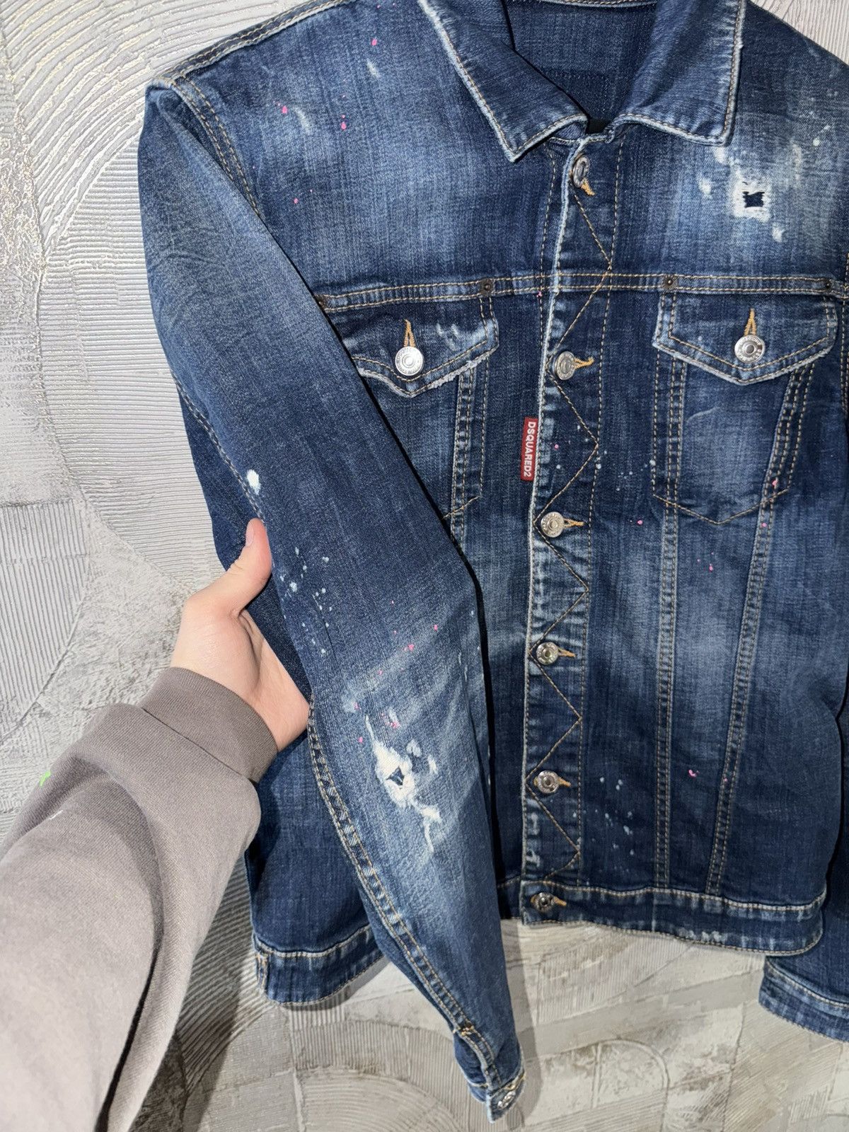 Dsquared2 Dsquared2 distressed jacket multicolor paint Japan 44-46 Size US S / EU 44-46 / 1 - 7 Thumbnail