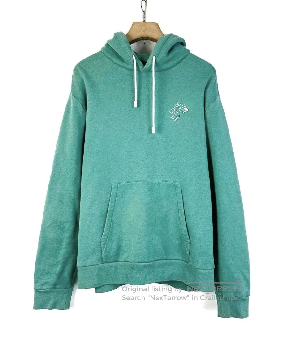 Louis Vuitton Green Oversized Hoodie with Front Pocket. Size US XL / EU 56 / 4 - 1 Thumbnail