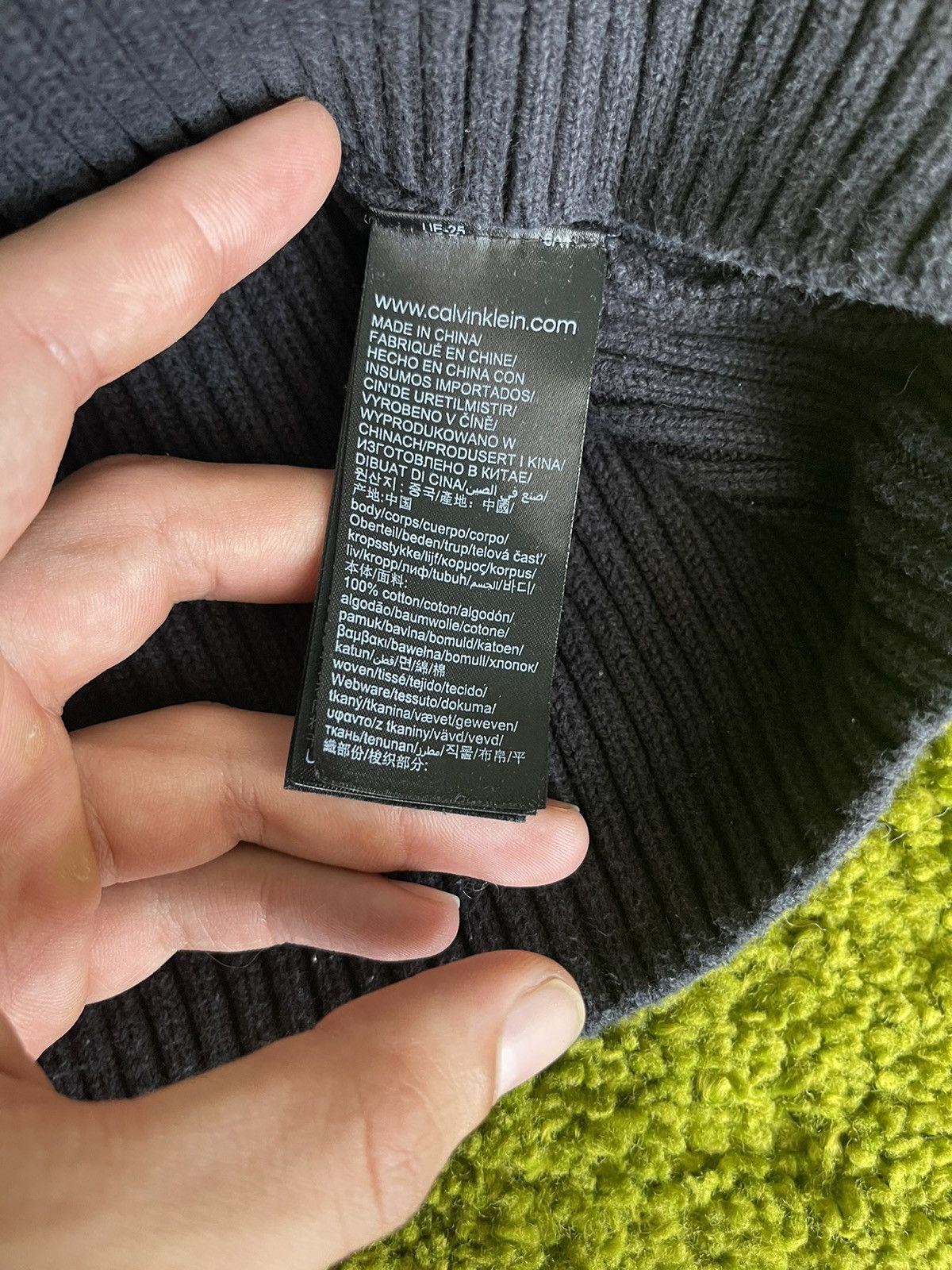 Calvin Klein × Designer Calvin Klein avant garde Y2K ribbed knit washed sweater Size US M / EU 48-50 / 2 - 6 Thumbnail