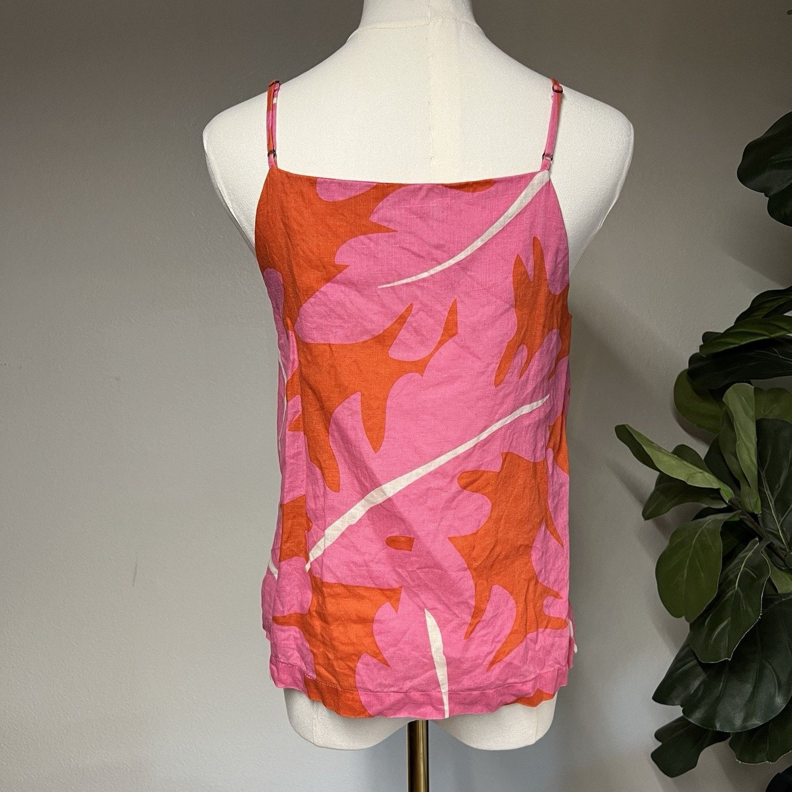 Trovata $198 Trovata Birds of Paradis Linen Square Neck Tank (S) Size S / US 4 / IT 40 - 3 Thumbnail