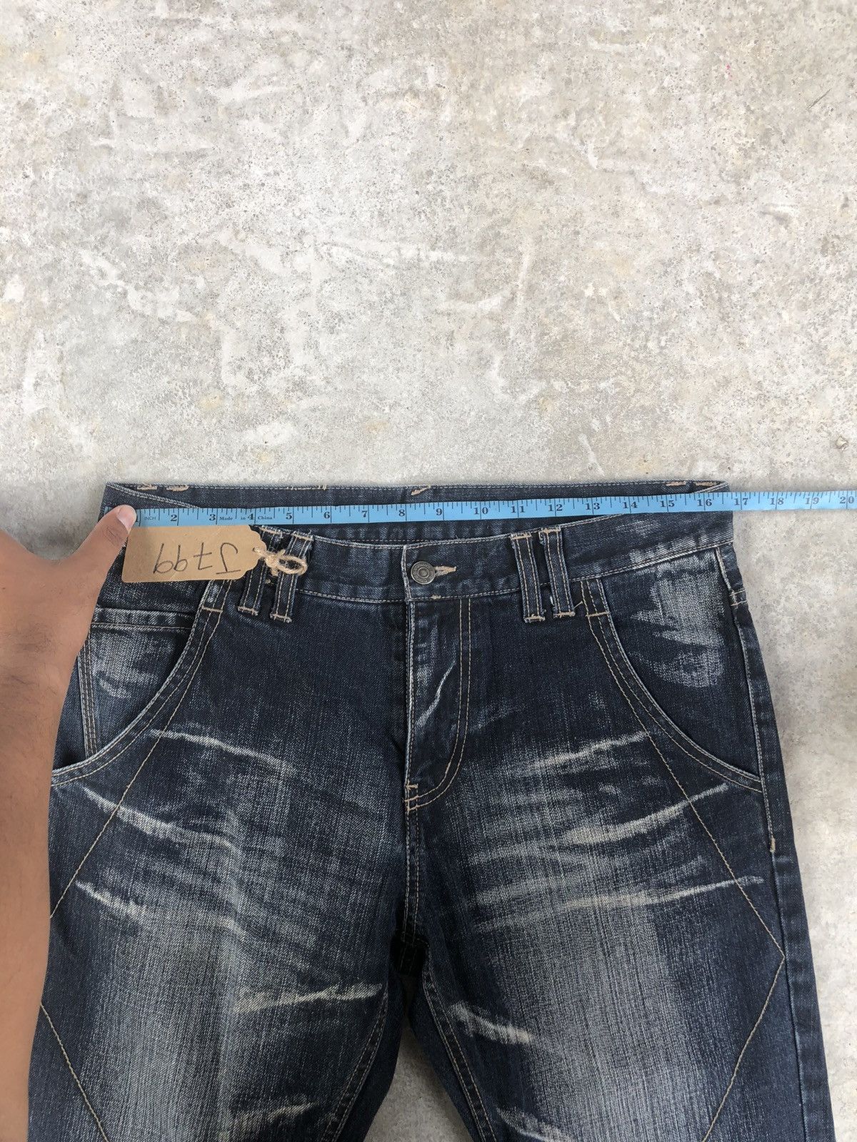 PPFM PPFM Distressed Jeans Size US 33 - 17 Thumbnail